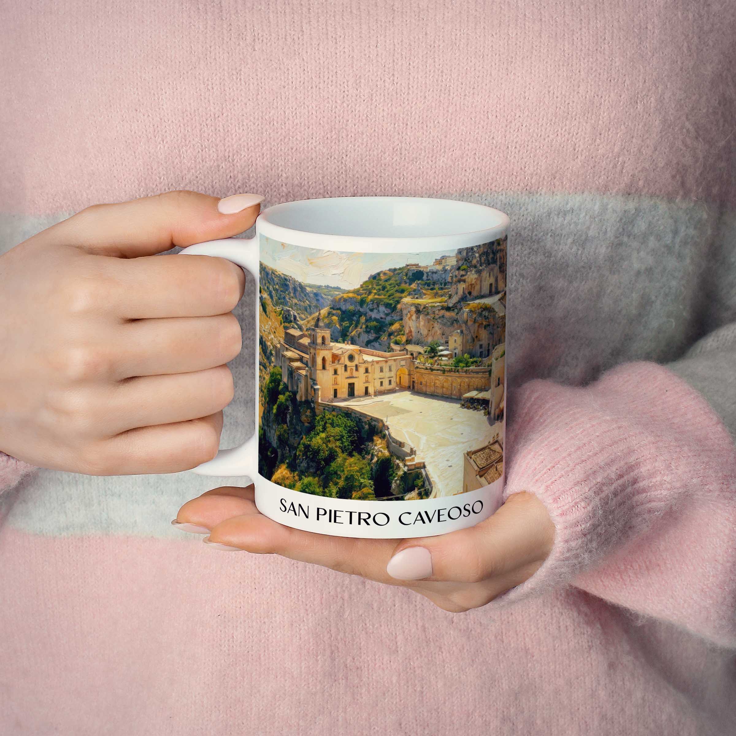 san-pietro-caveoso-matera-italien-kaffeebecher-oil-painting-oelgemaelde