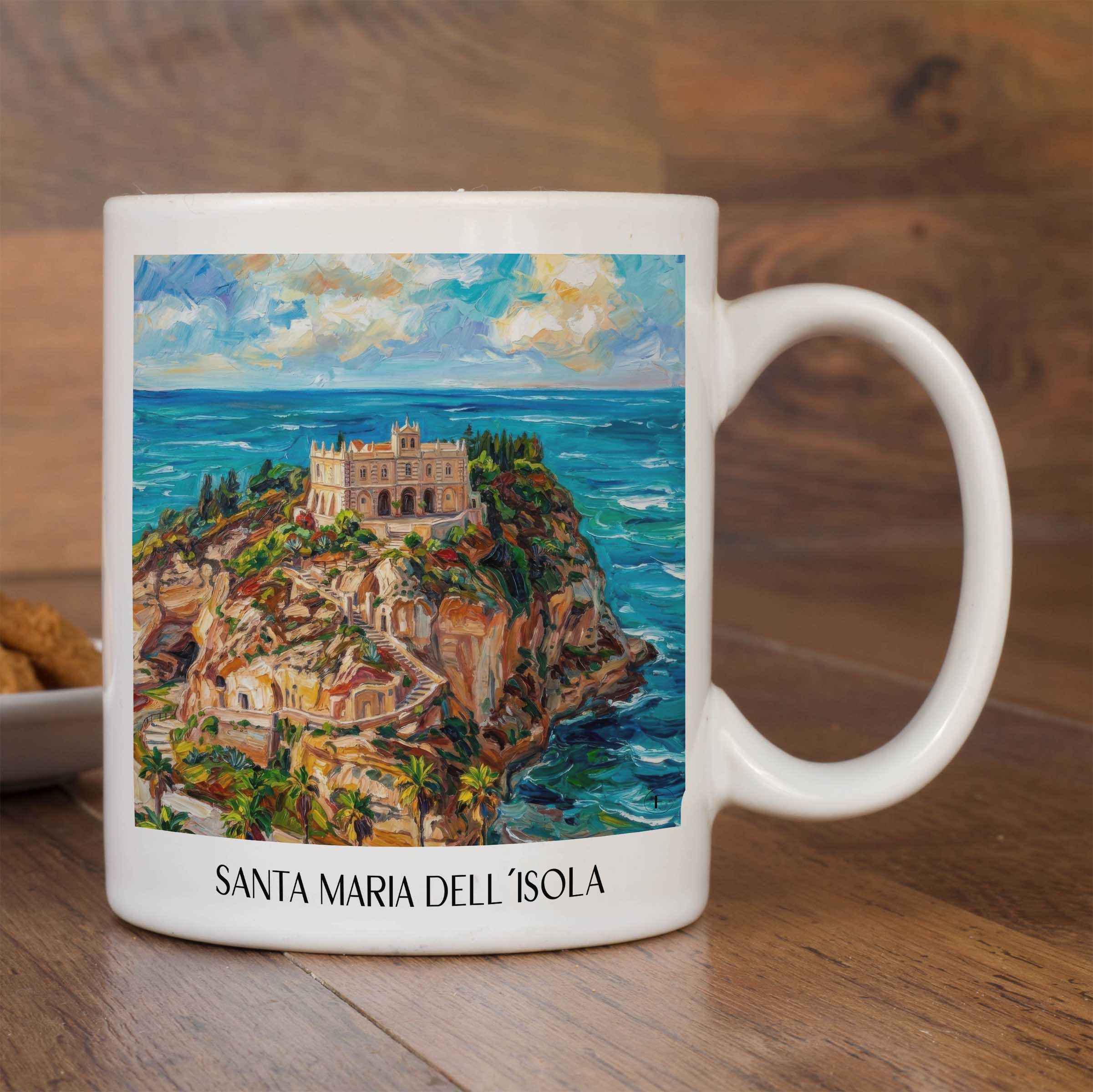 santa-maria-dell´isola-tropea-italien-kaffeebecher-oil-painting-oelgemaelde
