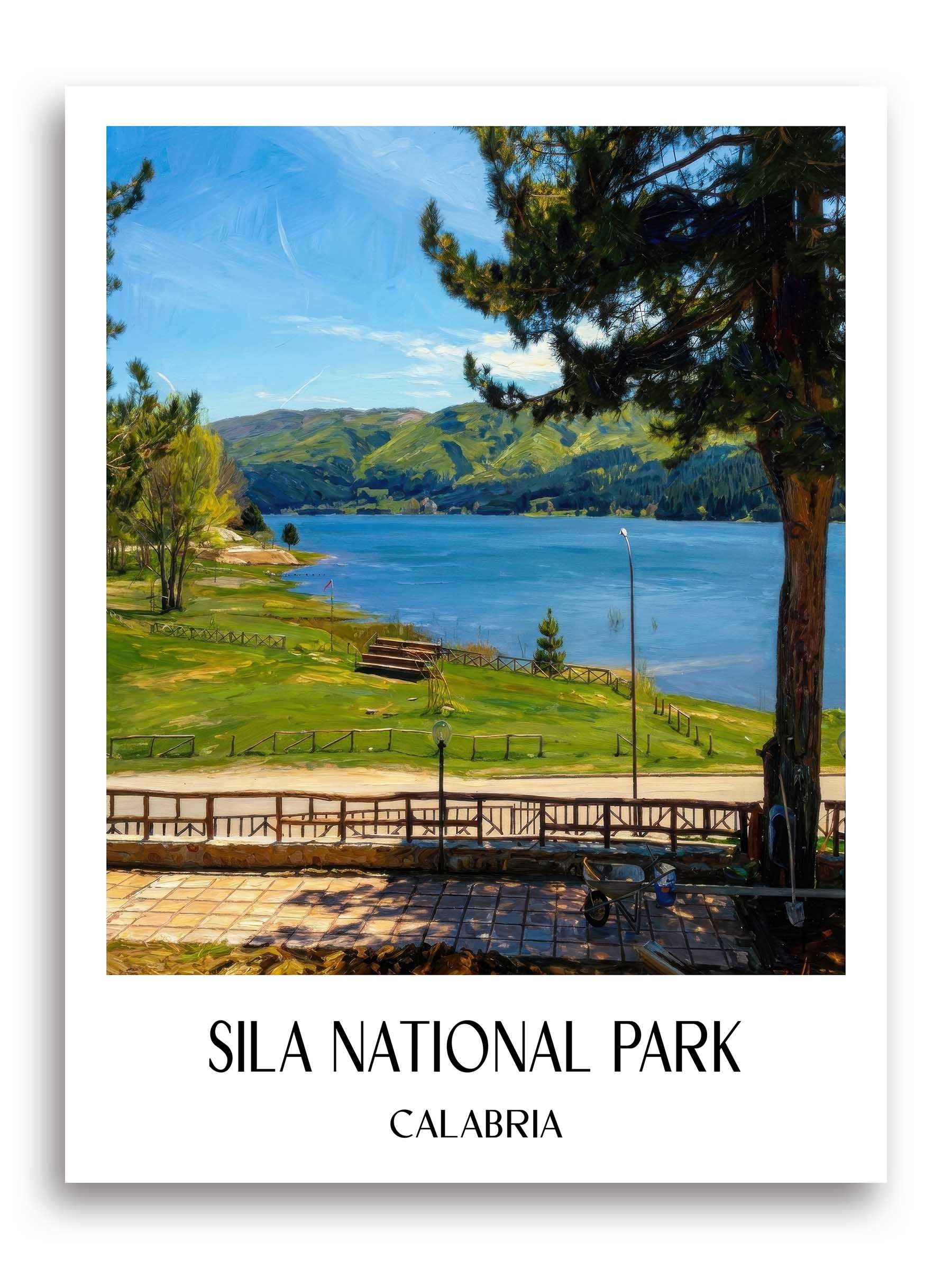 Nationalpark Sila Poster - Kalabrien - Italien Kunstdruck - Ölgemälde von A4 bis A1