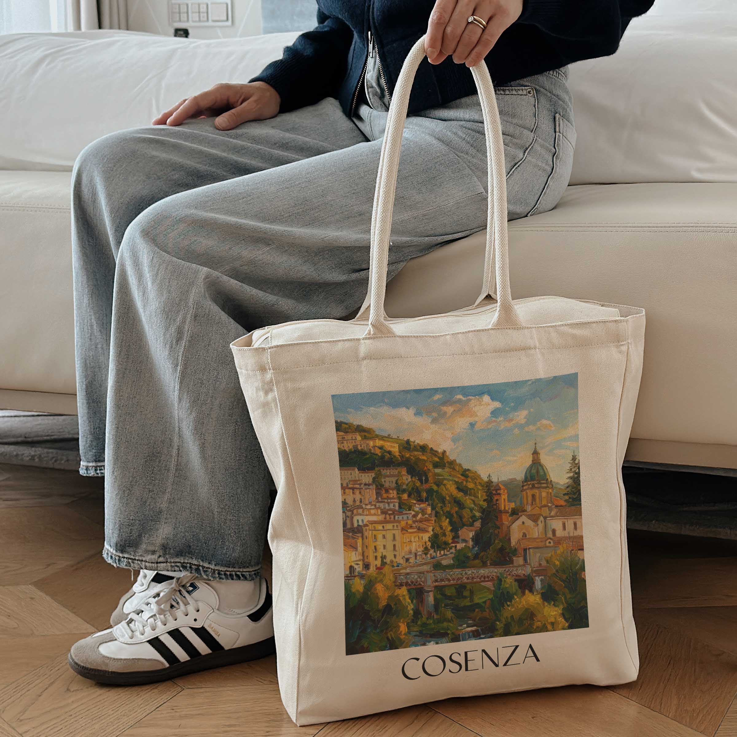 cosenza-kalabrien-italien-einkaufstasche-oil-painting-oelgemaelde