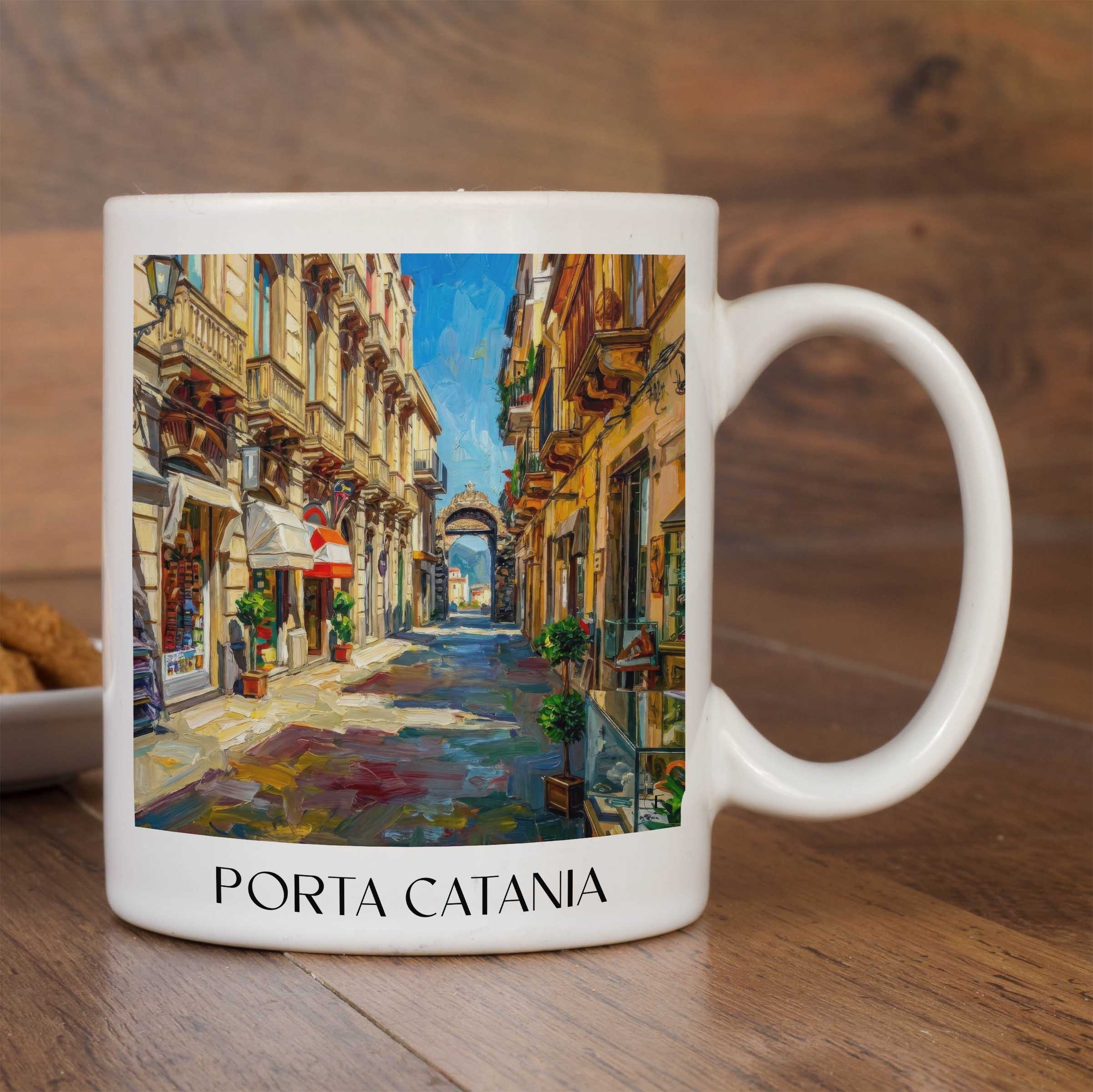 porta-catania-taormina-italien-kaffeebecher-oil-painting-oelgemaelde