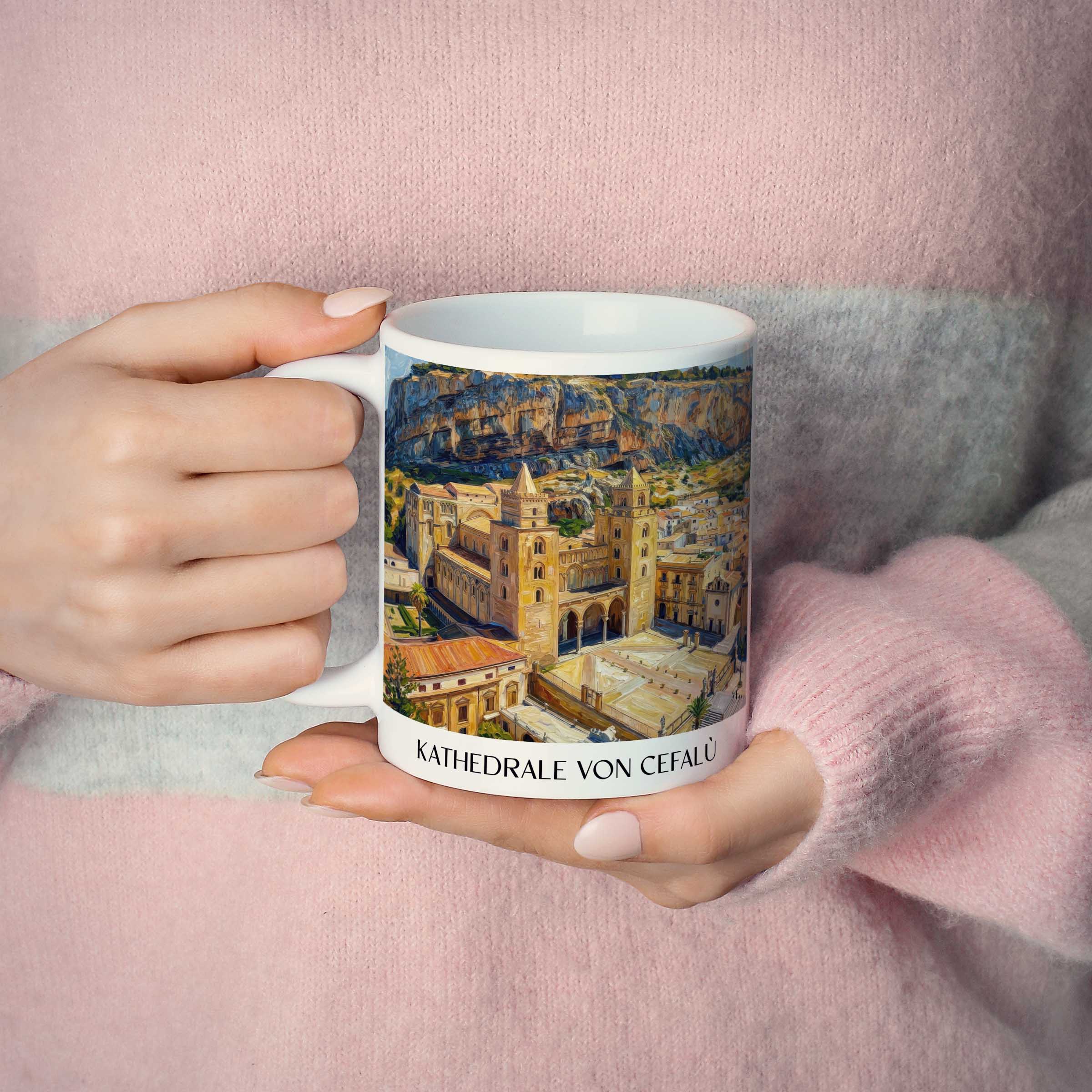 kathedrale-von-cefalù-sizilien-italien-kaffeebecher-oil-painting-oelgemaelde