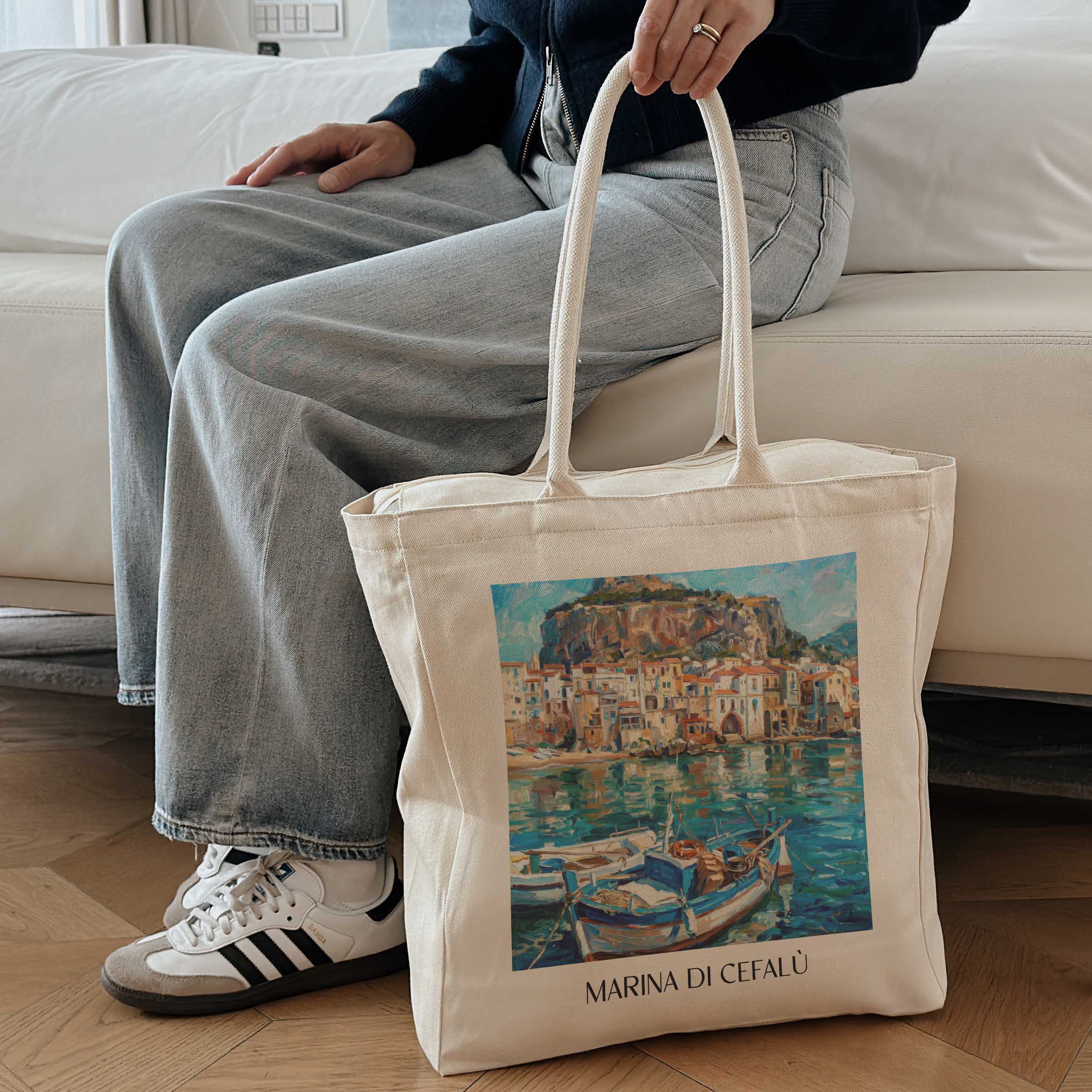 marina-di-cefalù-sizilien-italien-einkaufstasche-oil-painting-oelgemaelde