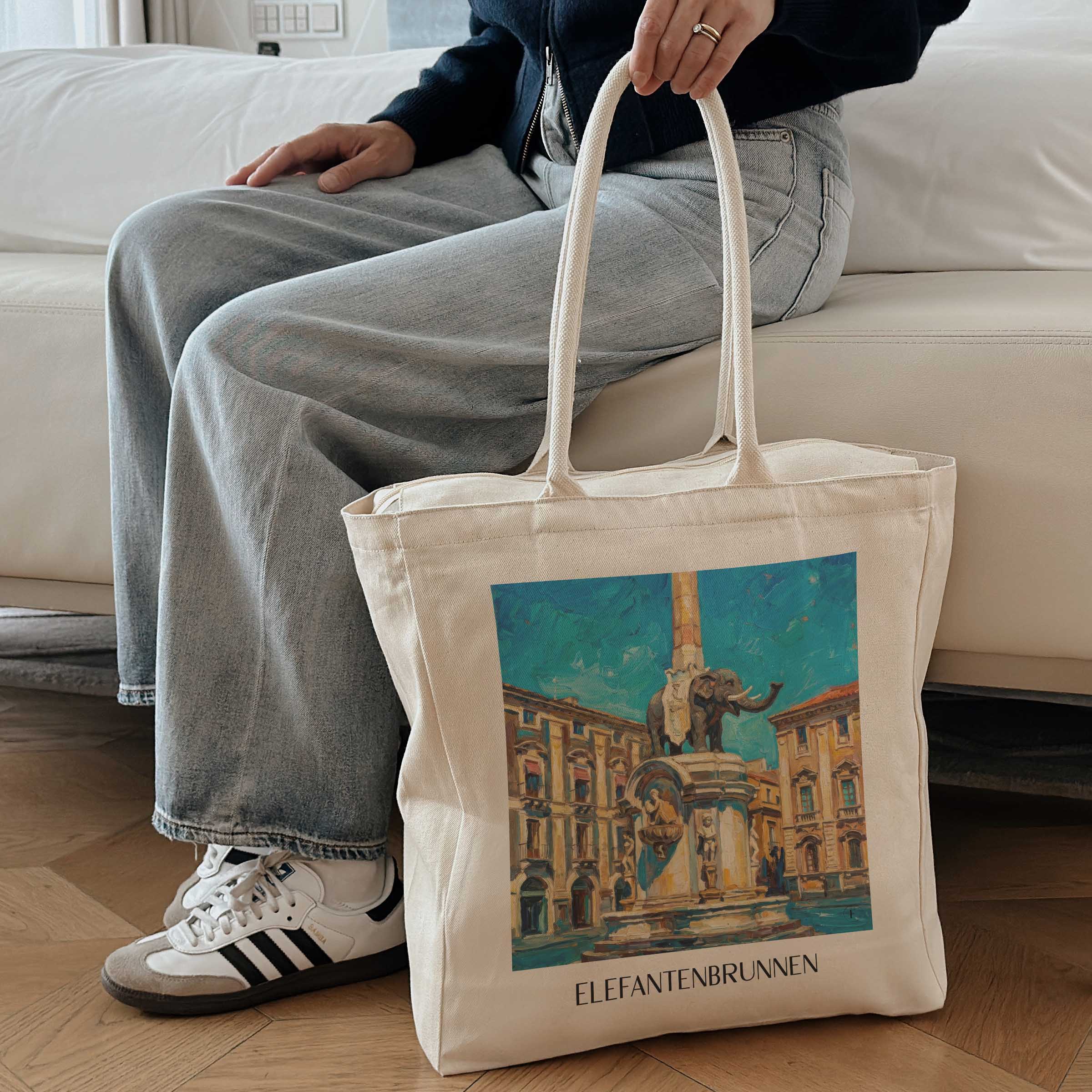 elefantenbrunnen-catania-italien-einkaufstasche-oil-painting-oelgemaelde