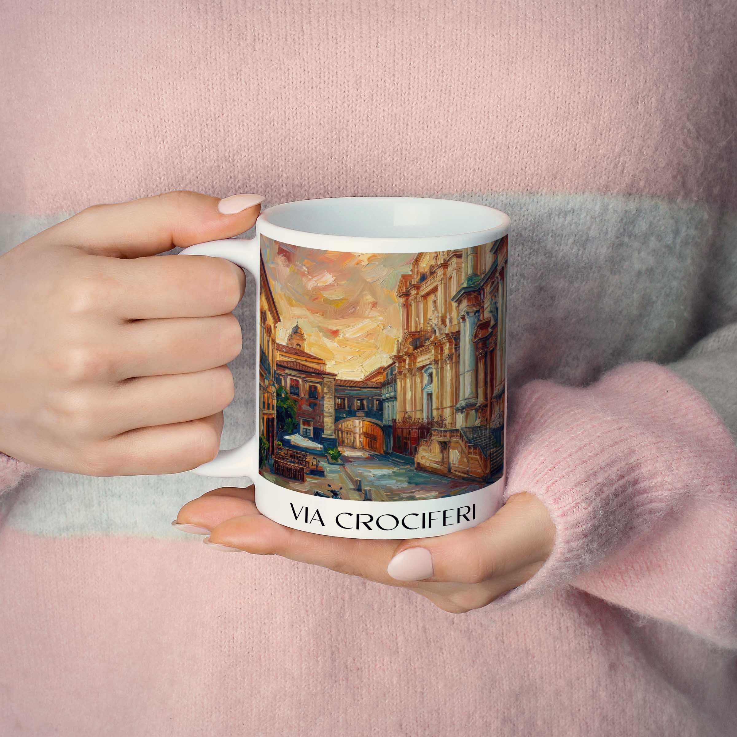 via-crociferi-catania-italien-kaffeebecher-oil-painting-oelgemaelde
