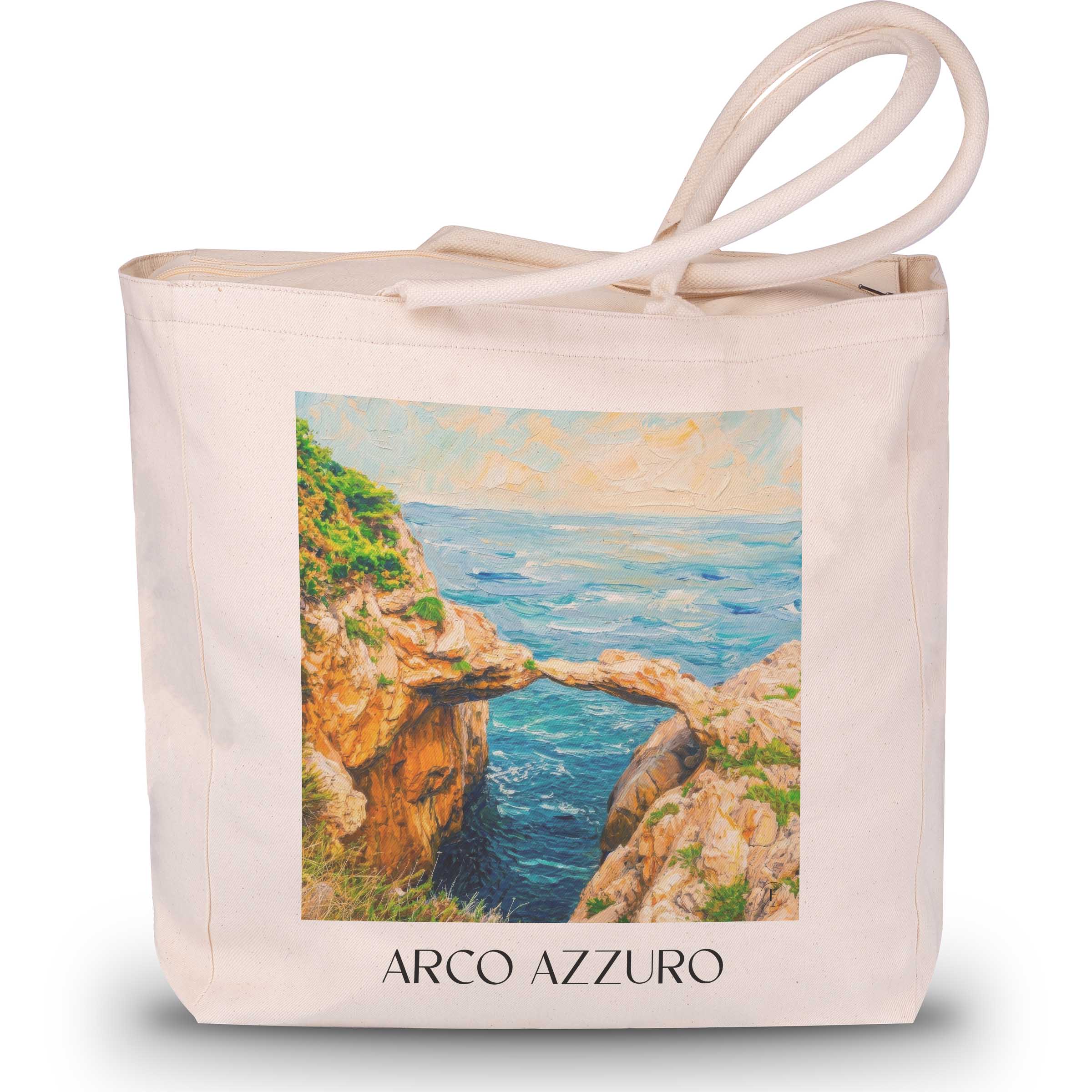 arco-azzuro-sizilien-italien-einkaufstasche-oil-painting-oelgemaelde