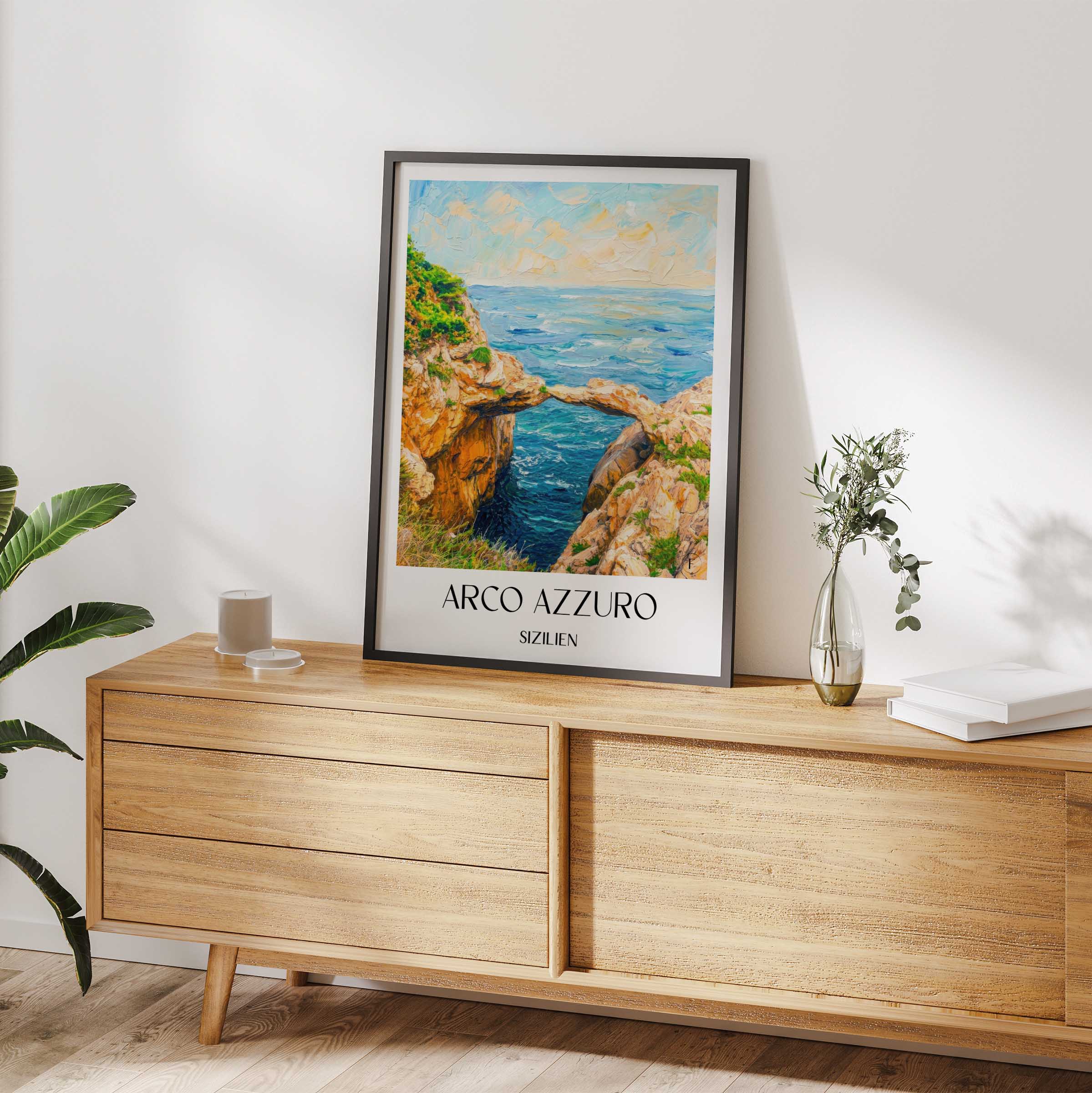 arco-azzuro-sizilien-italien-poster-oil-painting-oelgemaelde