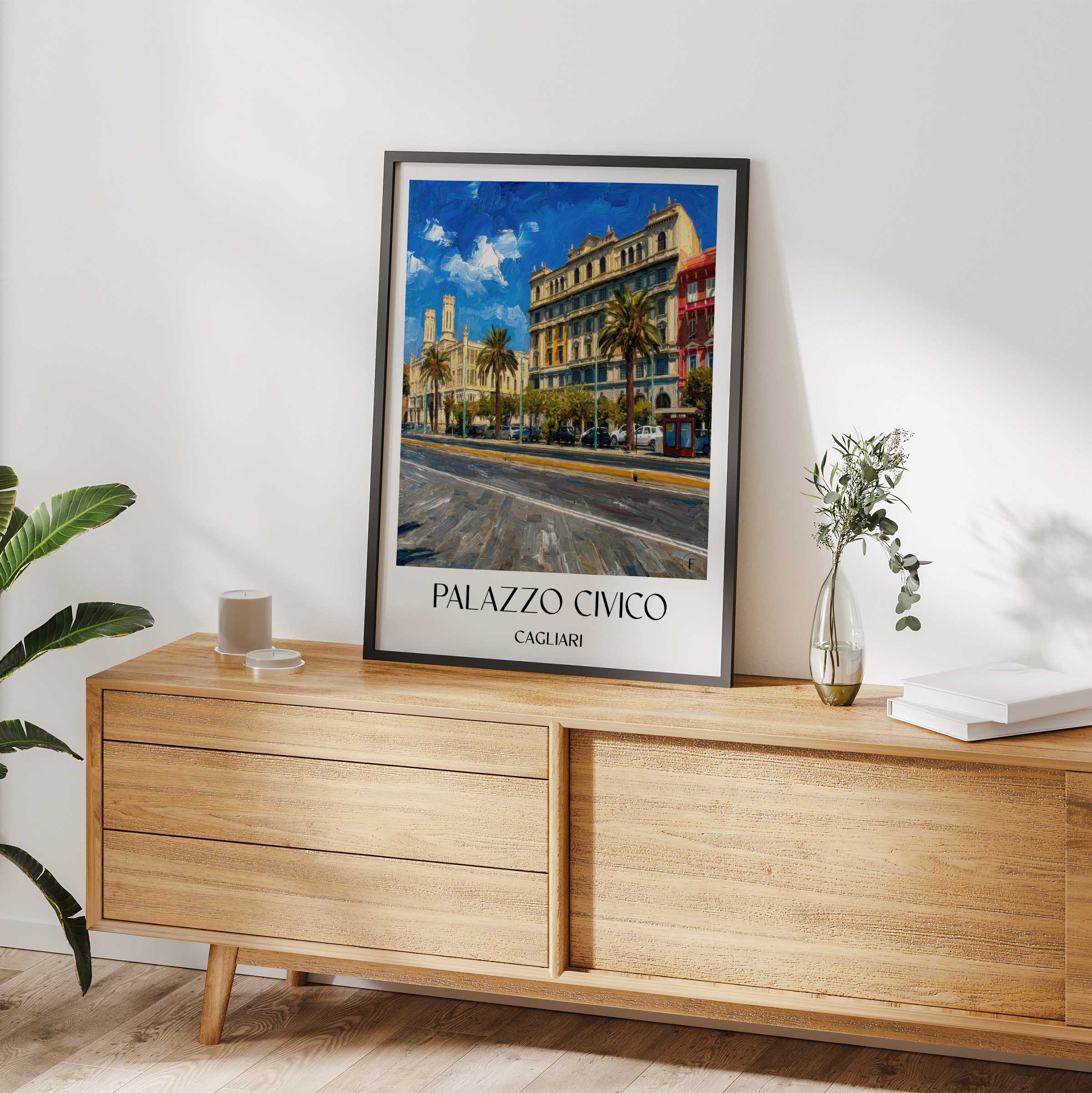 palazzo-civico-cagliari-italien-poster-oil-painting-oelgemaelde