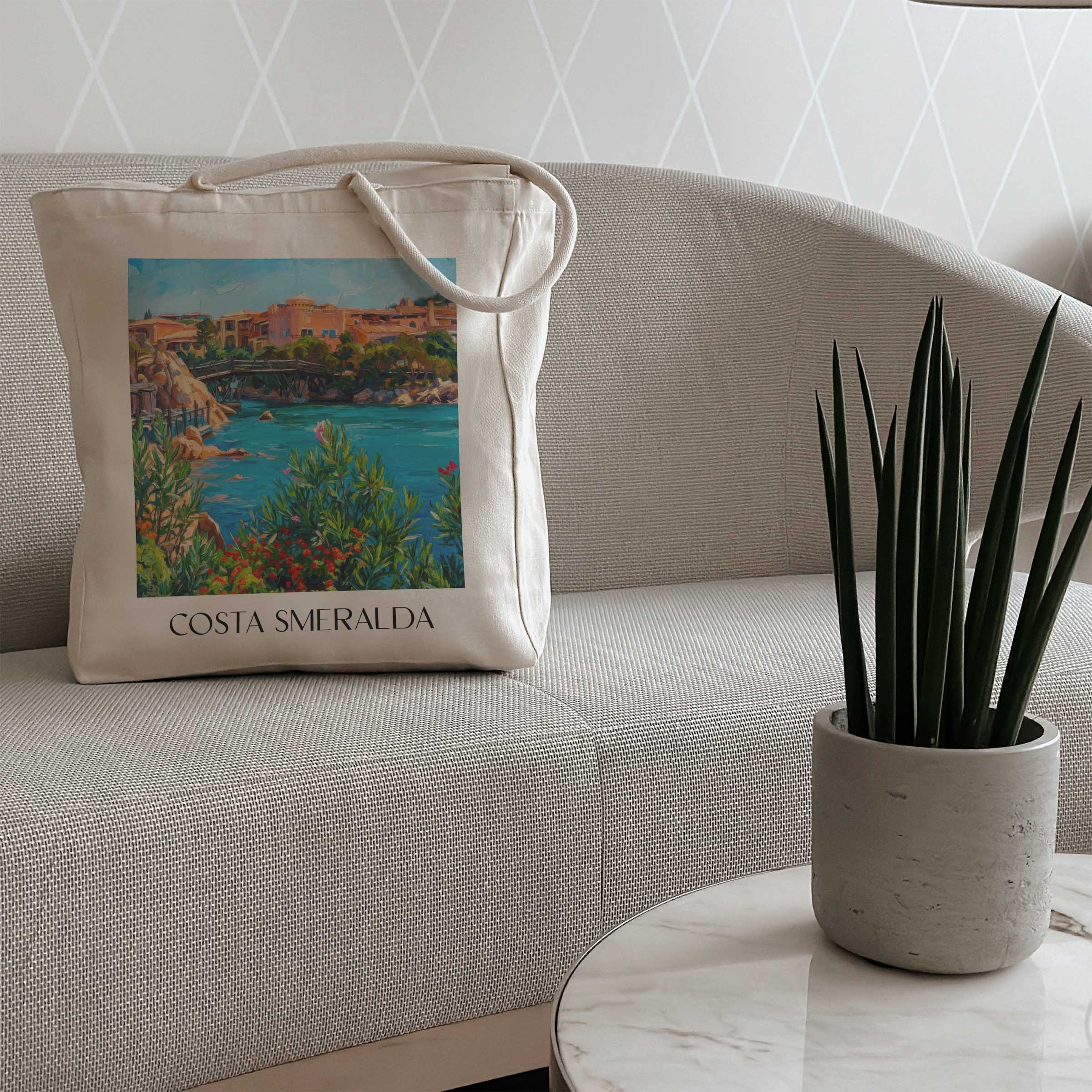 costa-smeralda-porto-cervo-italien-einkaufstasche-oil-painting-oelgemaelde