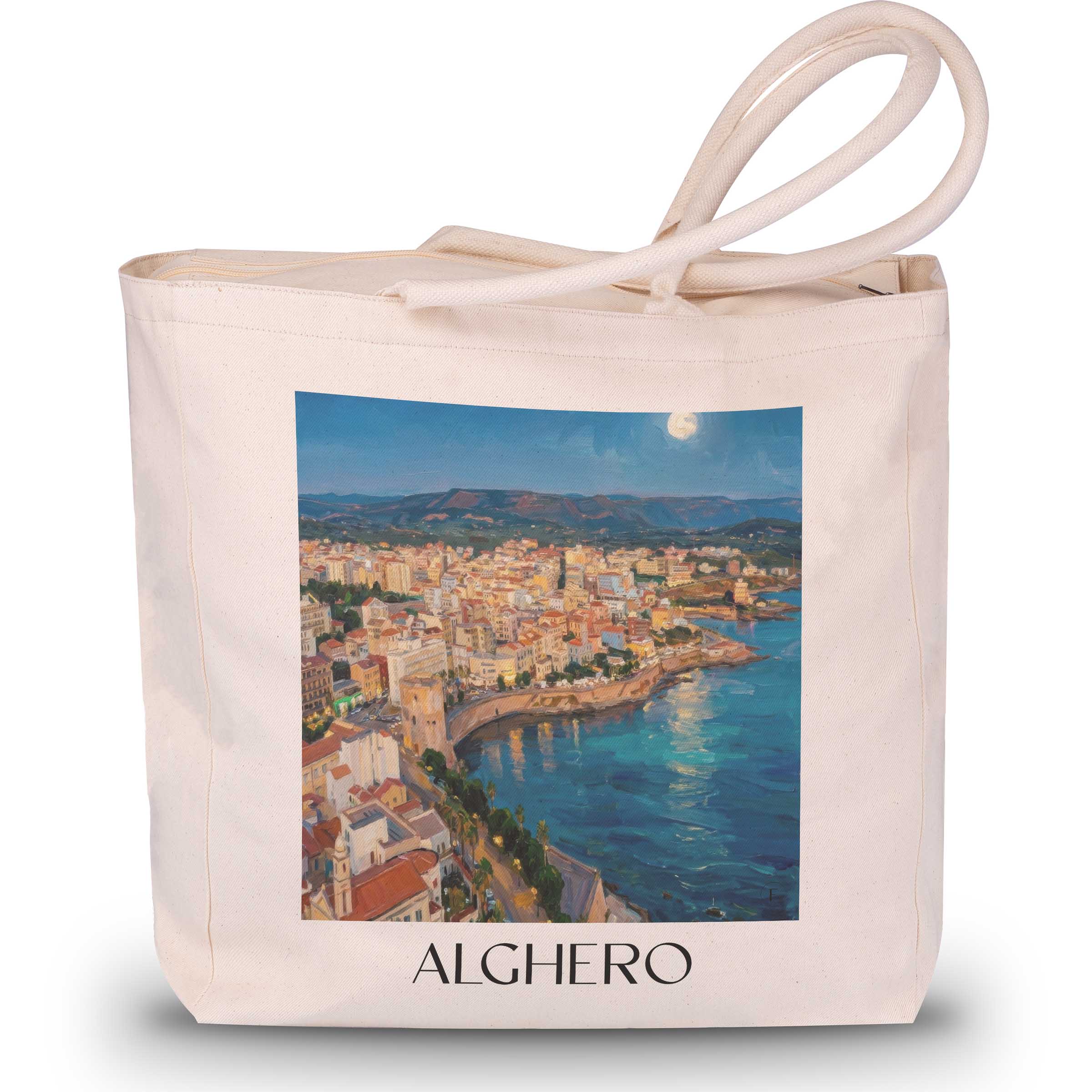 alghero-sardinien-italien-einkaufstasche-oil-painting-oelgemaelde
