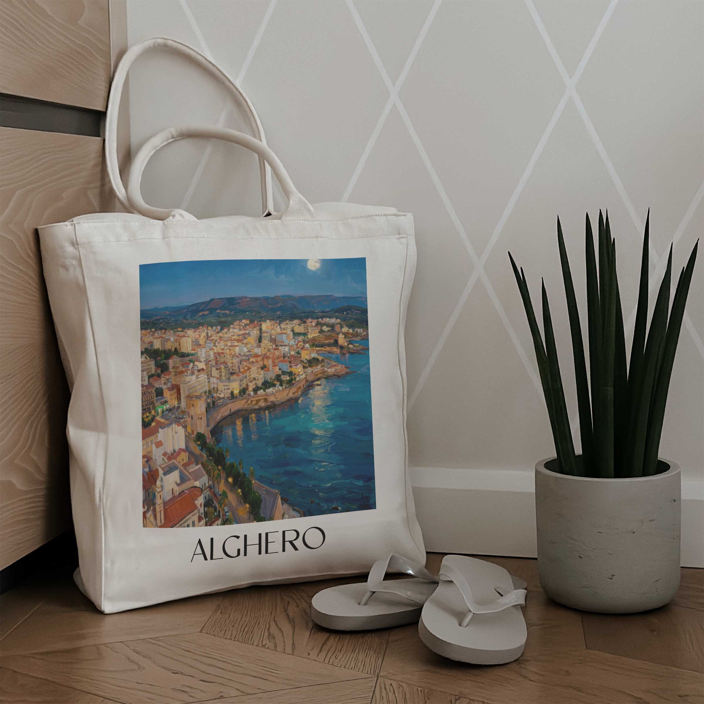 alghero-sardinien-italien-einkaufstasche-oil-painting-oelgemaelde