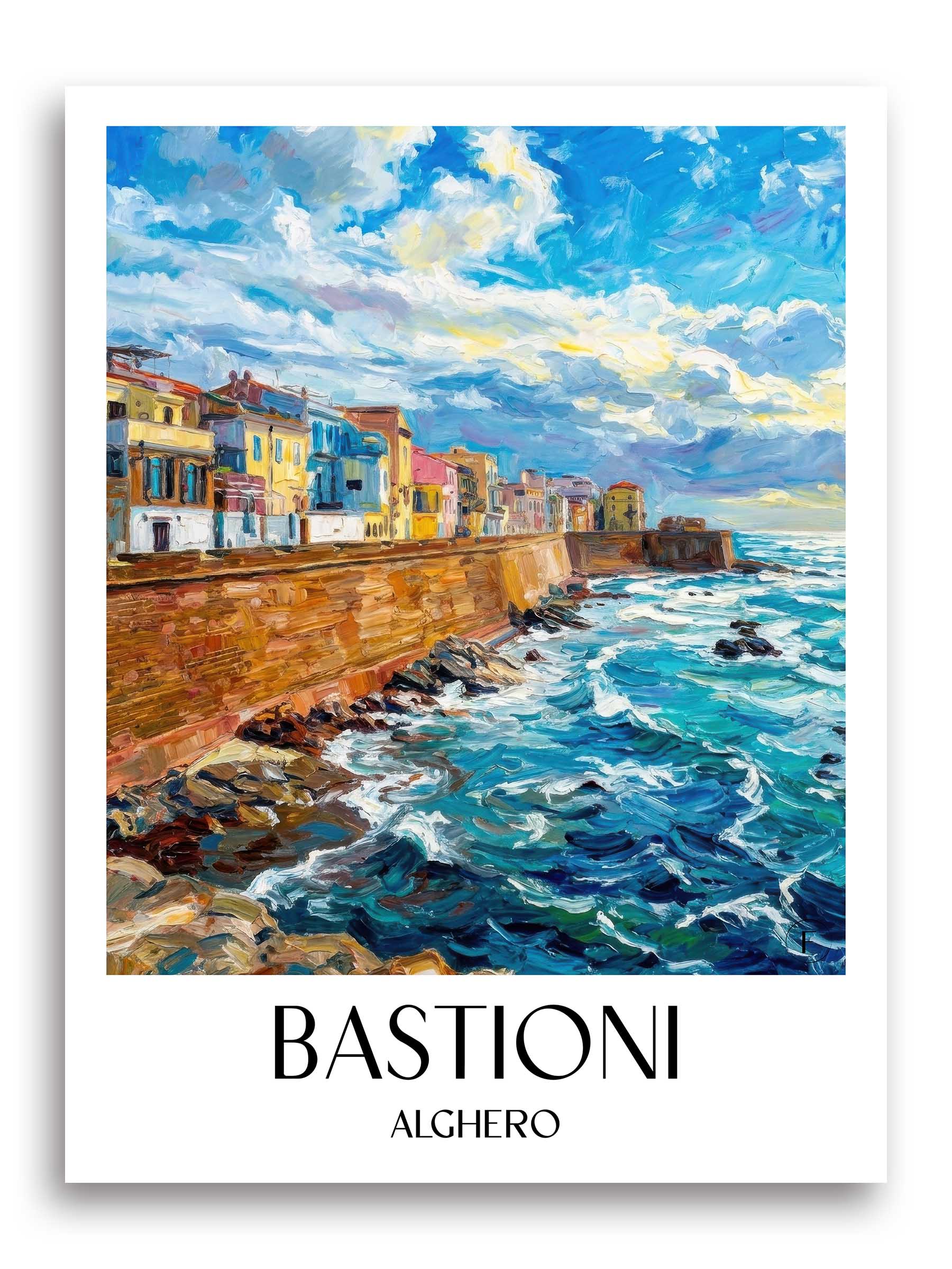 bastioni--alghero-italien-poster-oil-painting-oelgemaelde