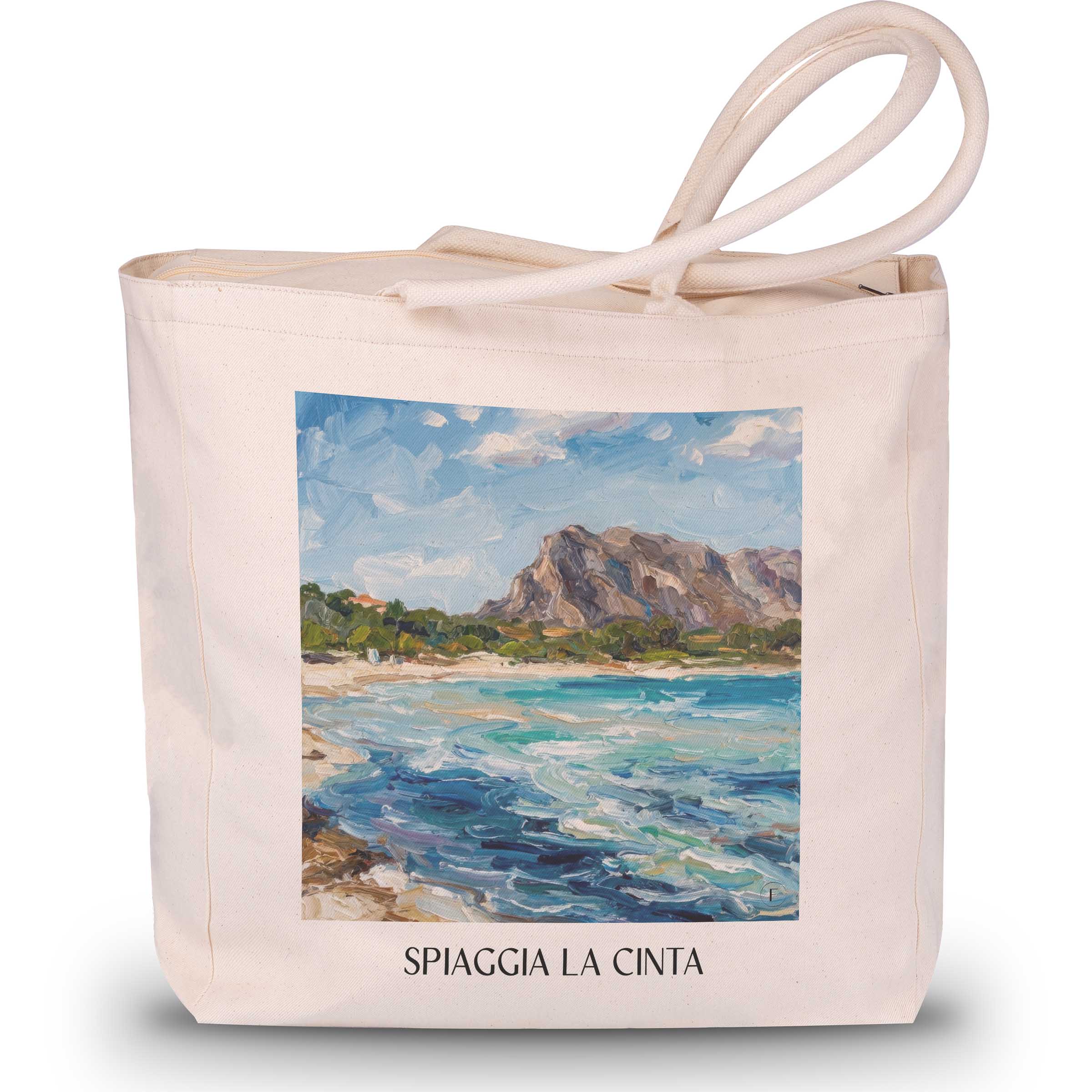 spiaggia-la-cinta-sardinien-italien-einkaufstasche-oil-painting-oelgemaelde