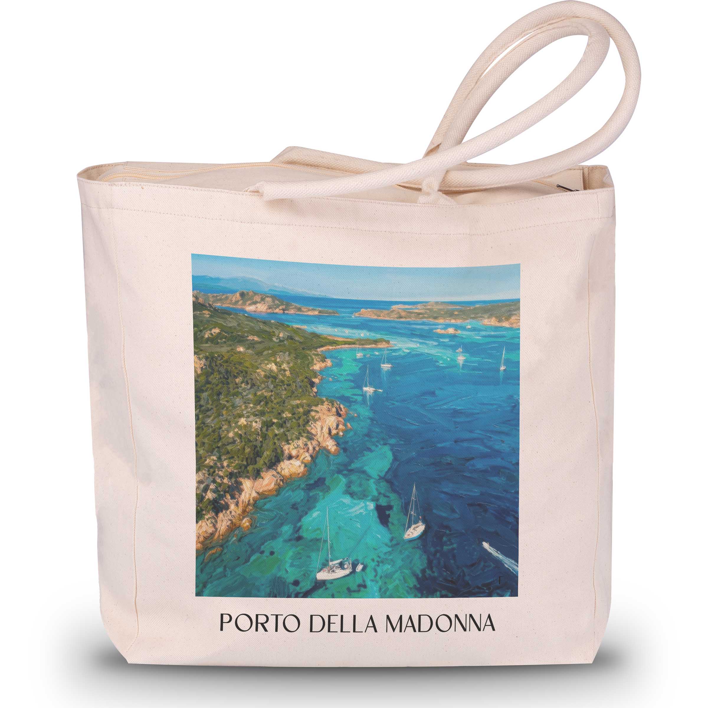 porto-della-madonna-sardinien-italien-einkaufstasche-oil-painting-oelgemaelde