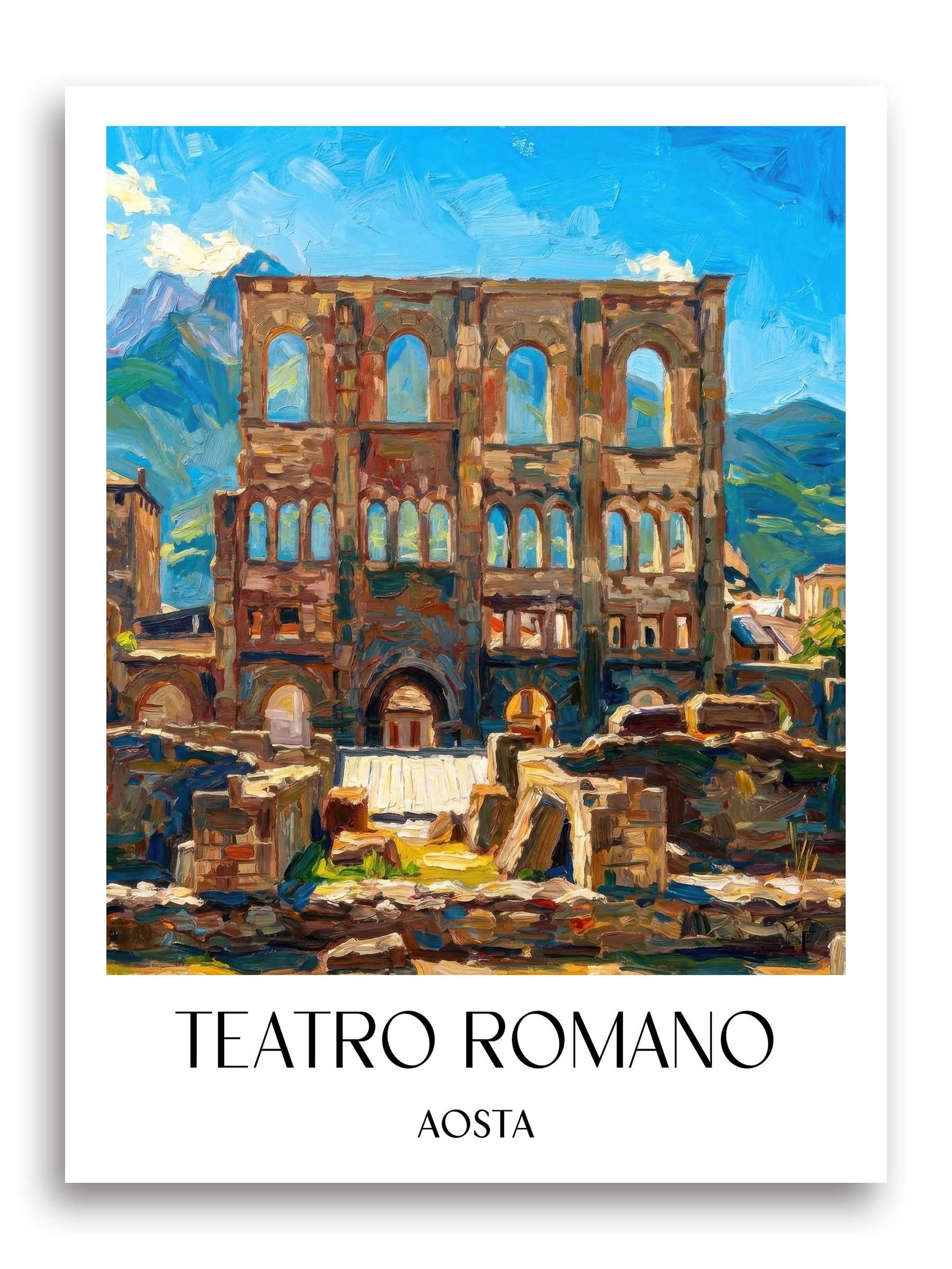 teatro-romano-aosta-italien-poster-oil-painting-oelgemaelde