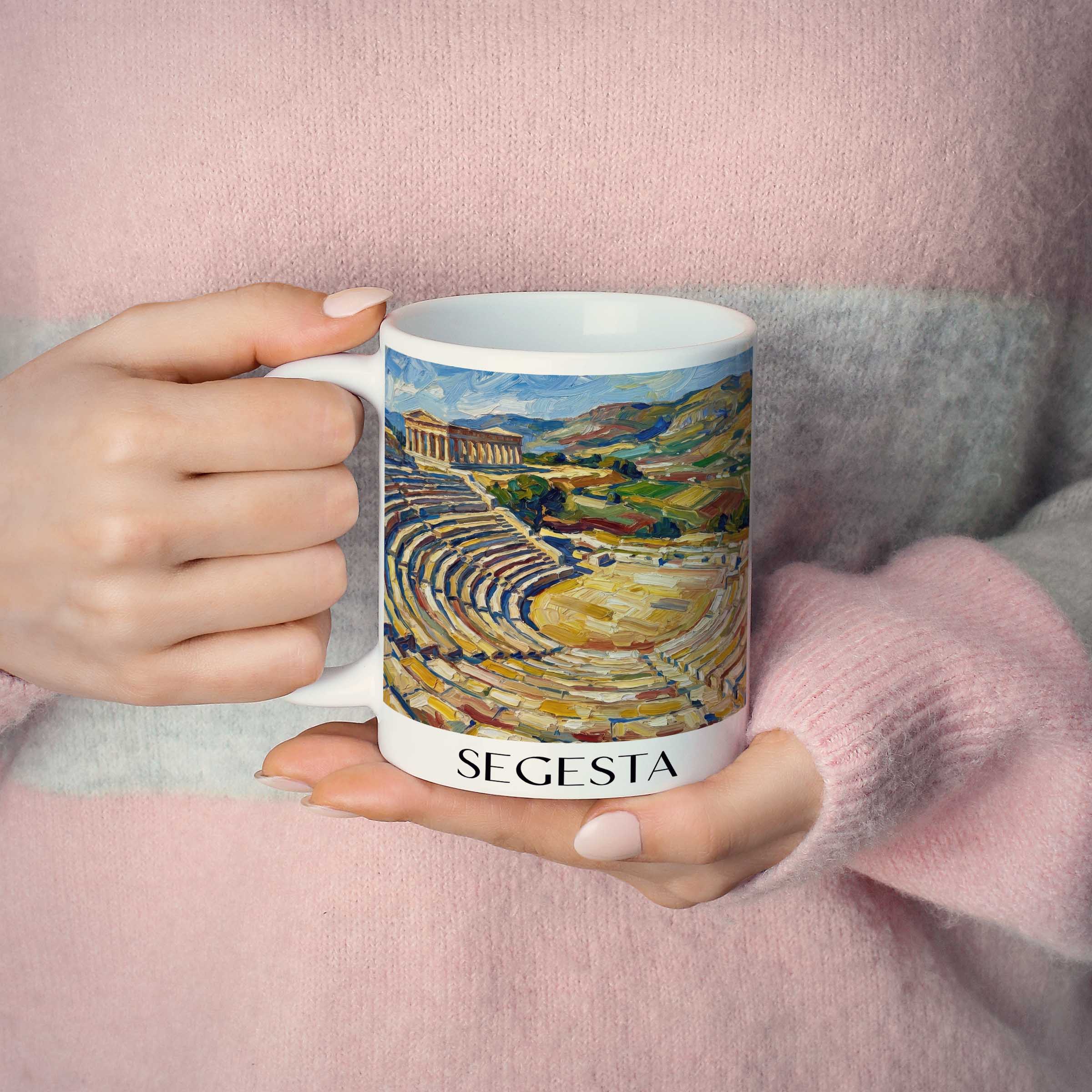 segesta-trapani-italien-kaffeebecher-oil-painting-oelgemaelde