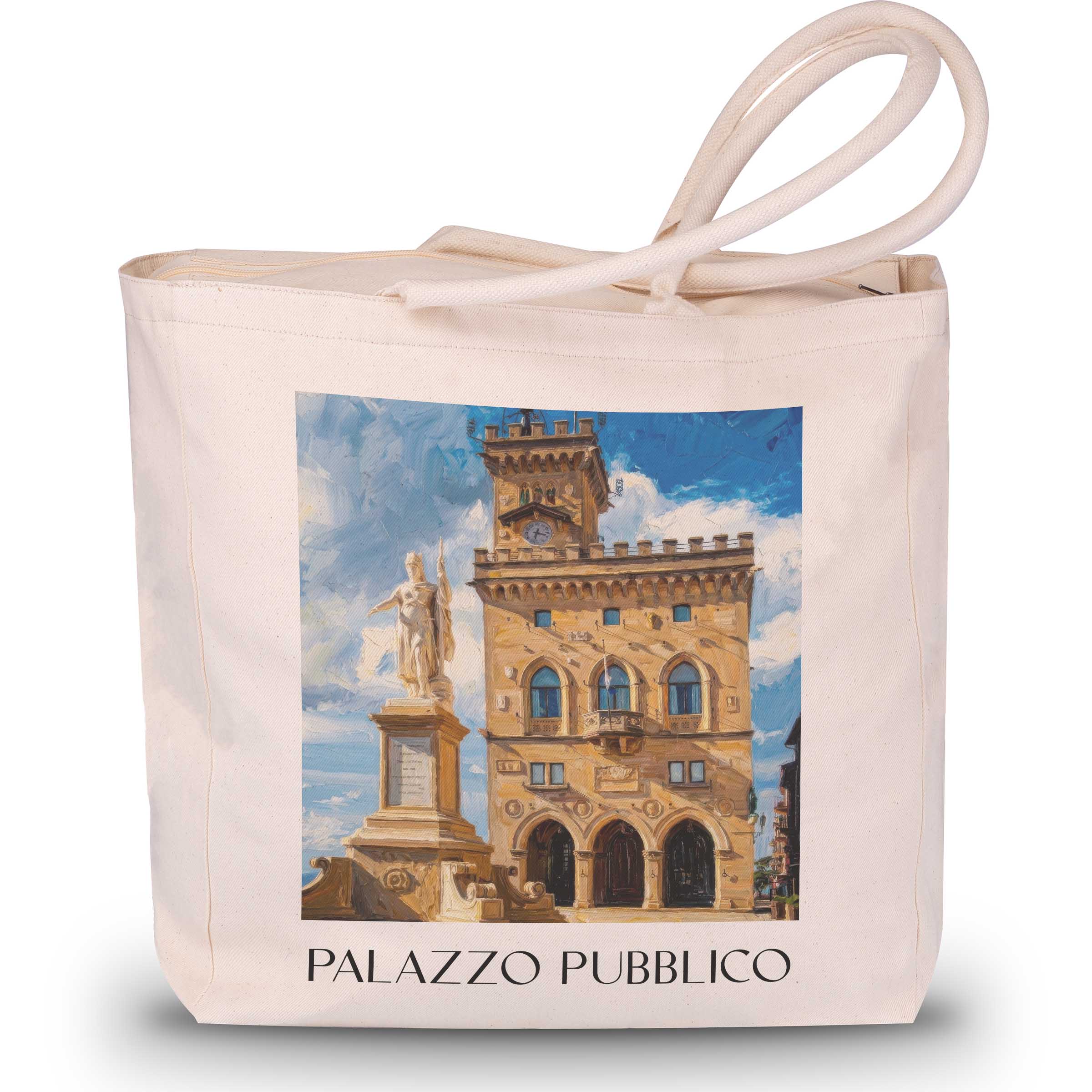 palazzo-pubblico-san-marino-italien-einkaufstasche-oil-painting-oelgemaelde