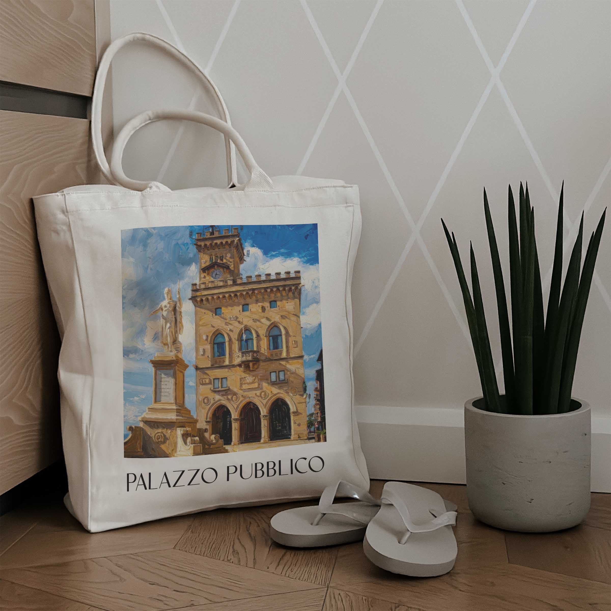palazzo-pubblico-san-marino-italien-einkaufstasche-oil-painting-oelgemaelde