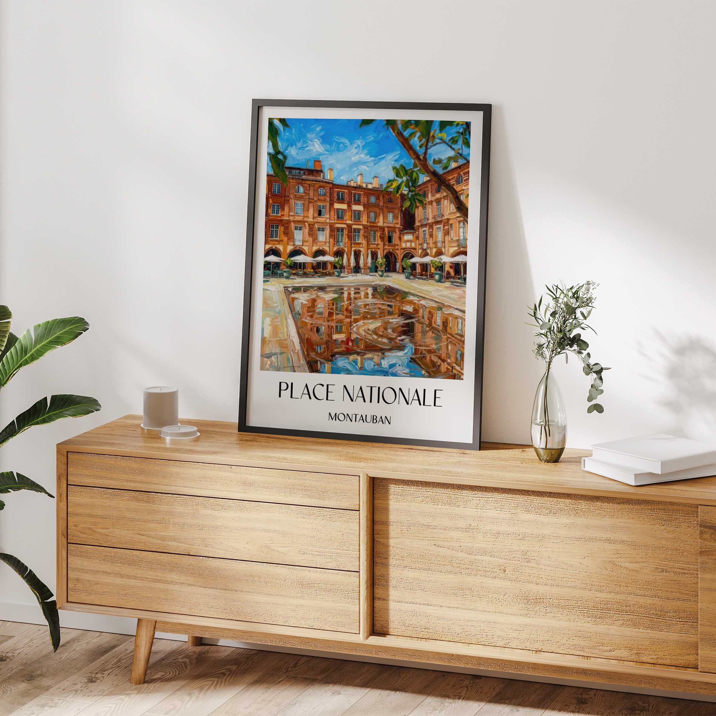 place-nationale-montauban-frankreich-poster-oil-painting-oelgemaelde