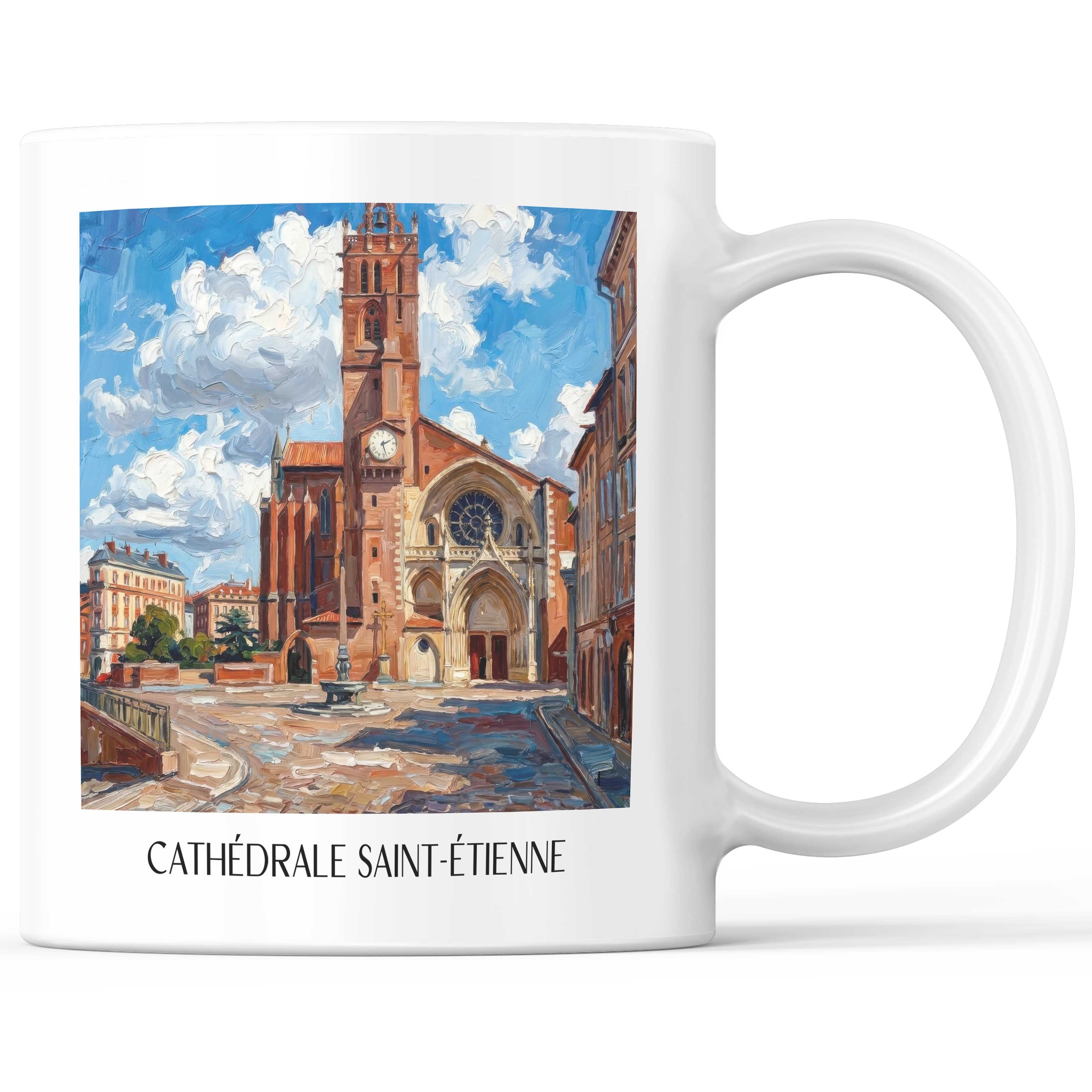 cathédrale-saint-étienne-toulouse-frankreich-kaffeebecher-oil-painting-oelgemaelde