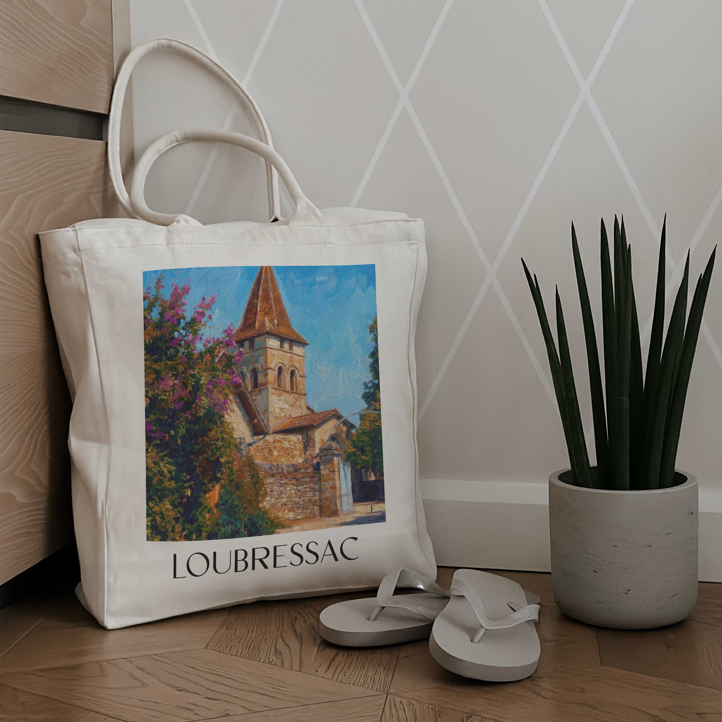 loubressac-vallée-de-la-dordogne-frankreich-einkaufstasche-oil-painting-oelgemaelde