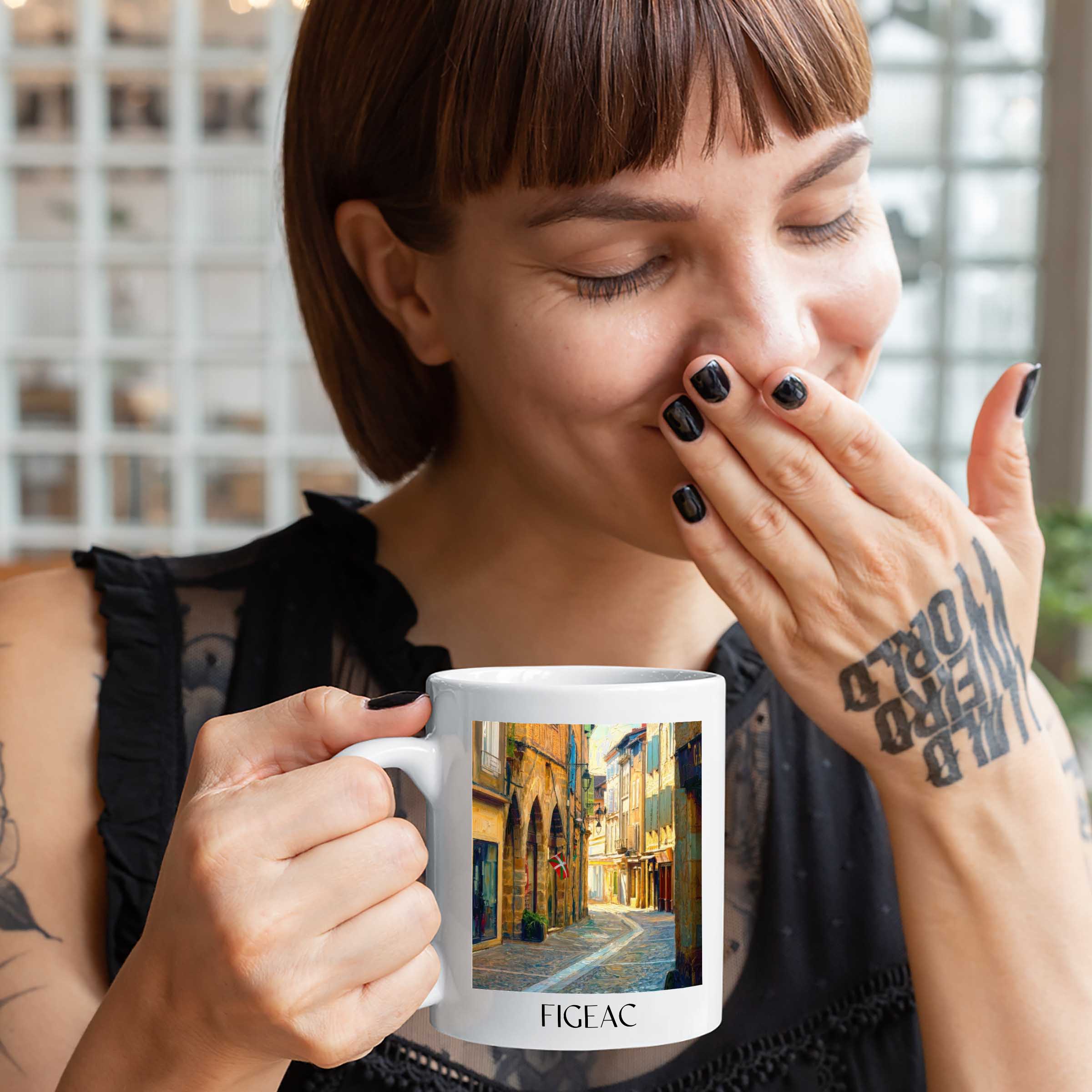 figeac-vallée-du-célé-frankreich-kaffeebecher-oil-painting-oelgemaelde