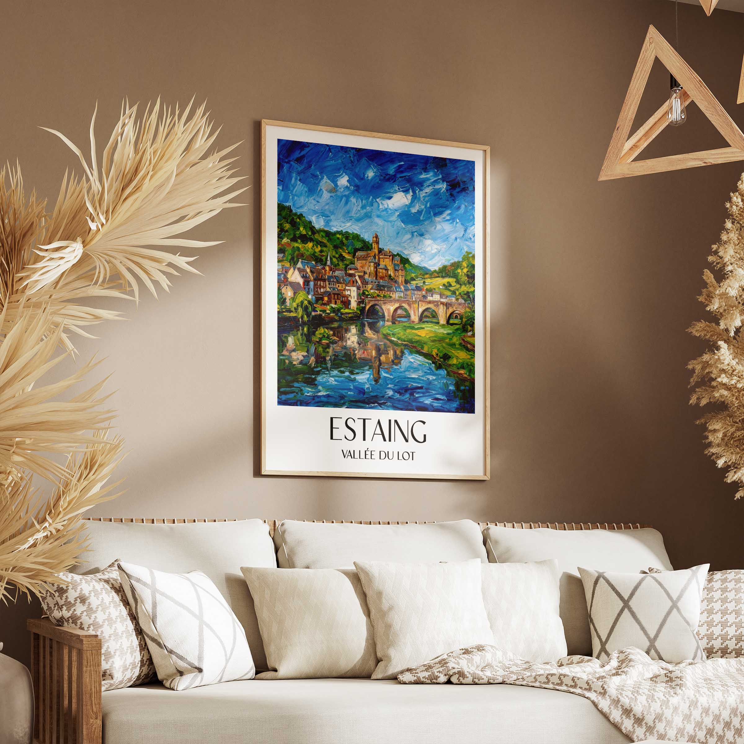 estaing-vallée-du-lot-frankreich-poster-oil-painting-oelgemaelde