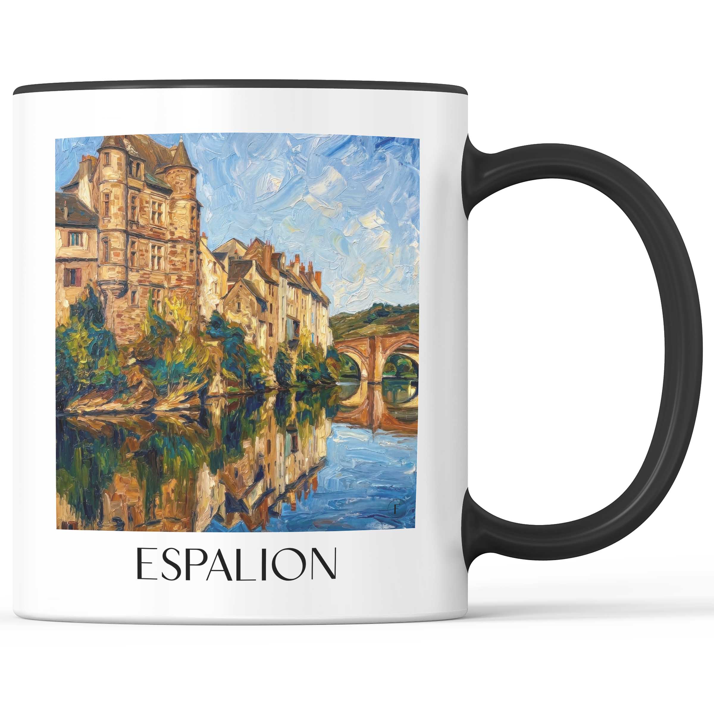espalion-vallée-du-lot-frankreich-kaffeebecher-oil-painting-oelgemaelde