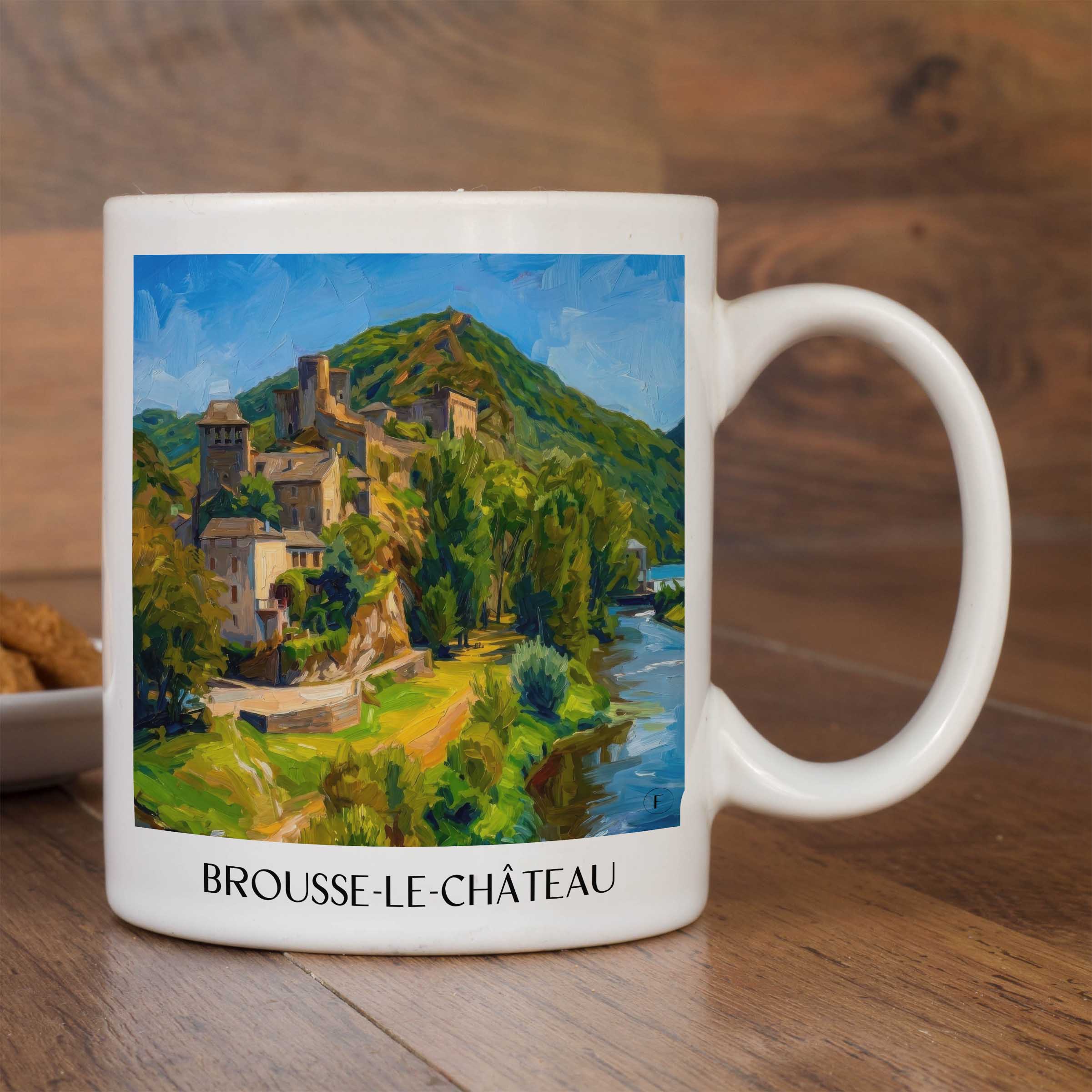 brousse-le-château-vallée-du-tarn-frankreich-kaffeebecher-oil-painting-oelgemaelde