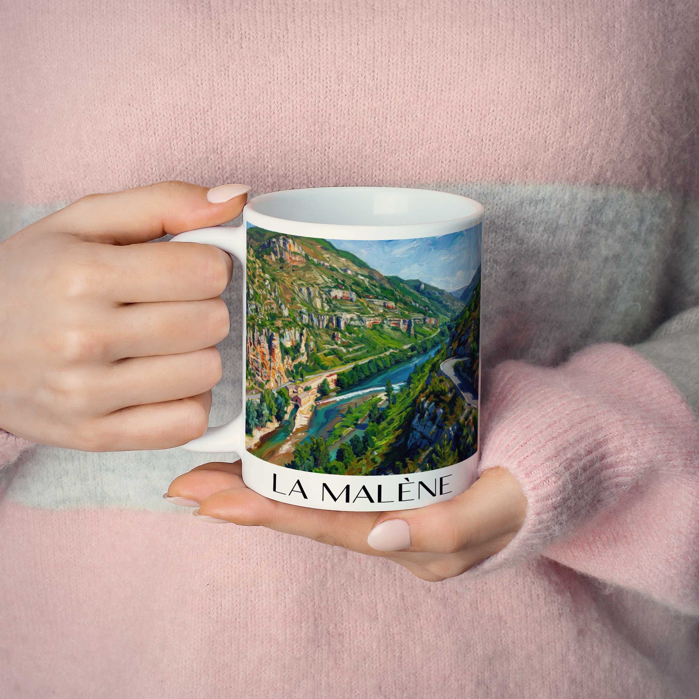 la-malène-gorges-du-tarn-frankreich-kaffeebecher-oil-painting-oelgemaelde