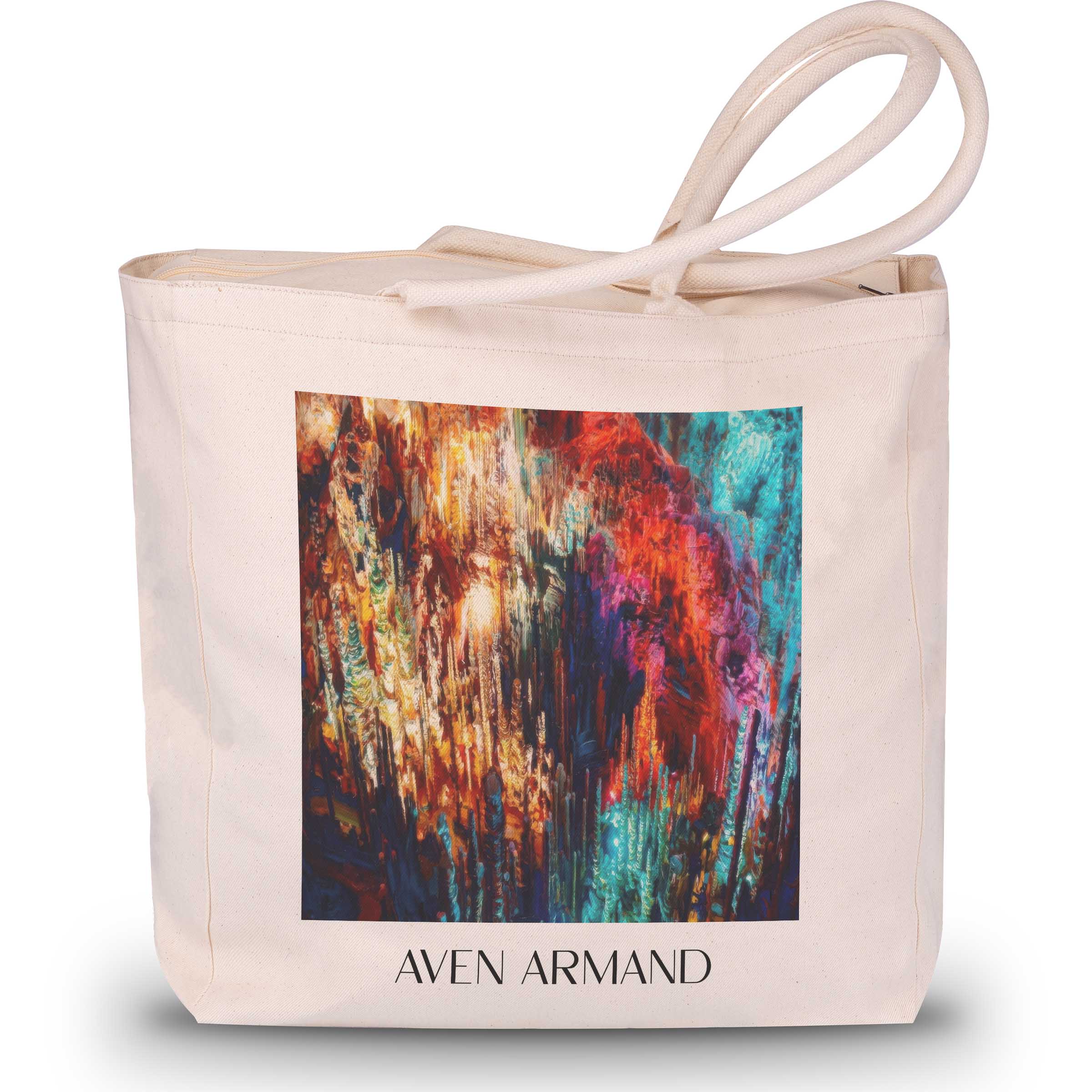 Aven Armand Shopping Tasche - Causse MĂ©jean - Frankreich Tote Bag - Einkaufstasche im ĂlgemĂ€lde Stil