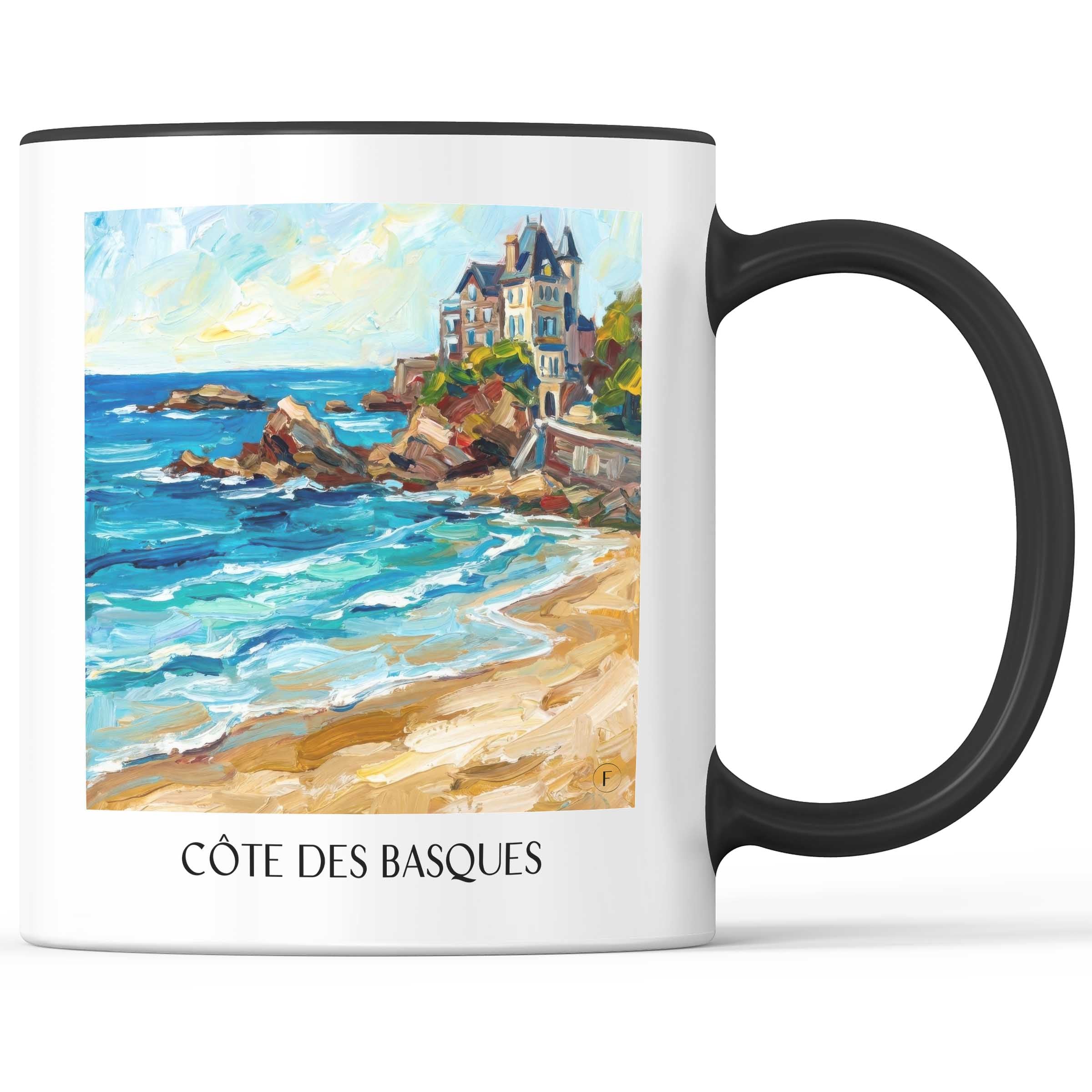 côte-des-basques-biarritz-frankreich-kaffeebecher-oil-painting-oelgemaelde