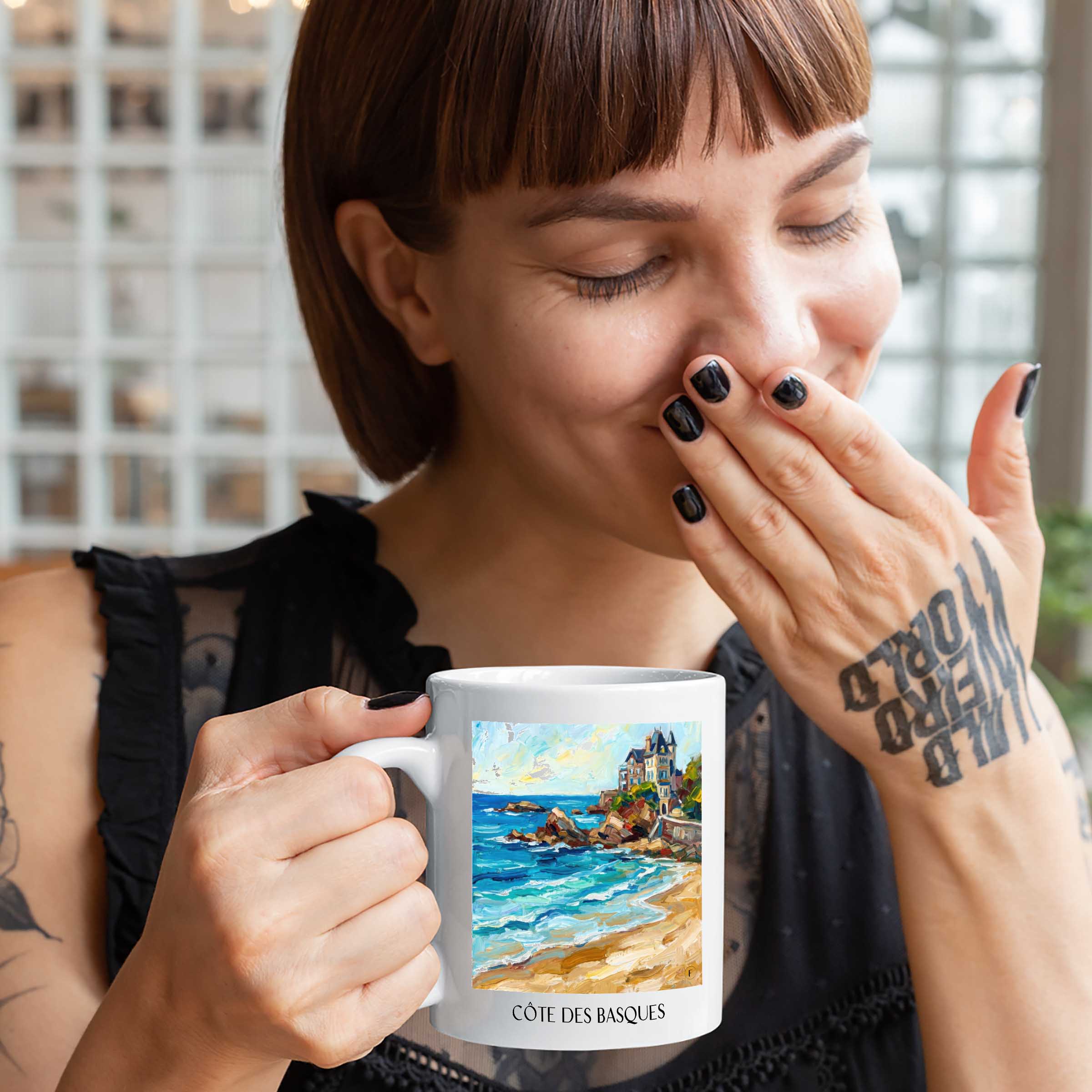 côte-des-basques-biarritz-frankreich-kaffeebecher-oil-painting-oelgemaelde