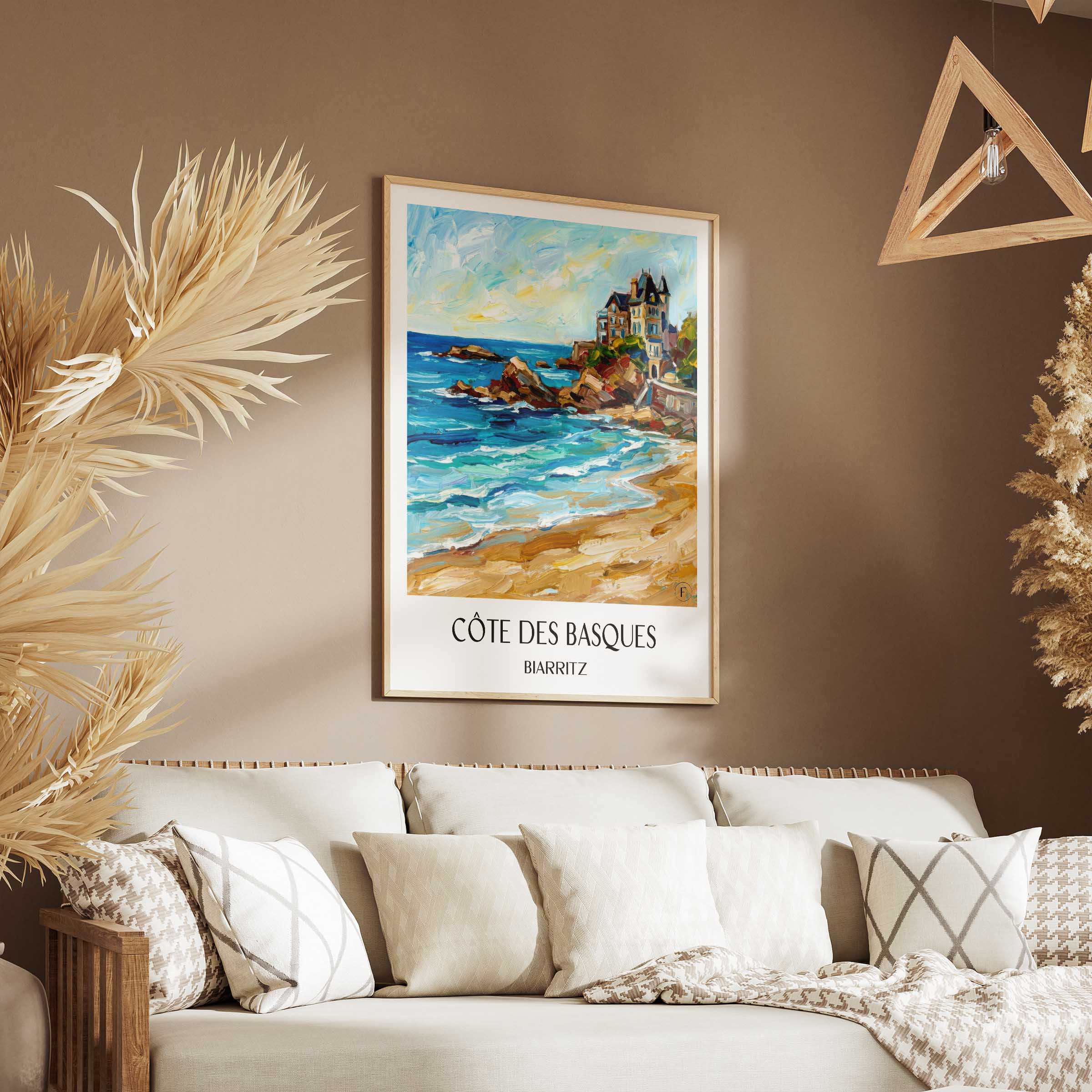 côte-des-basques-biarritz-frankreich-poster-oil-painting-oelgemaelde