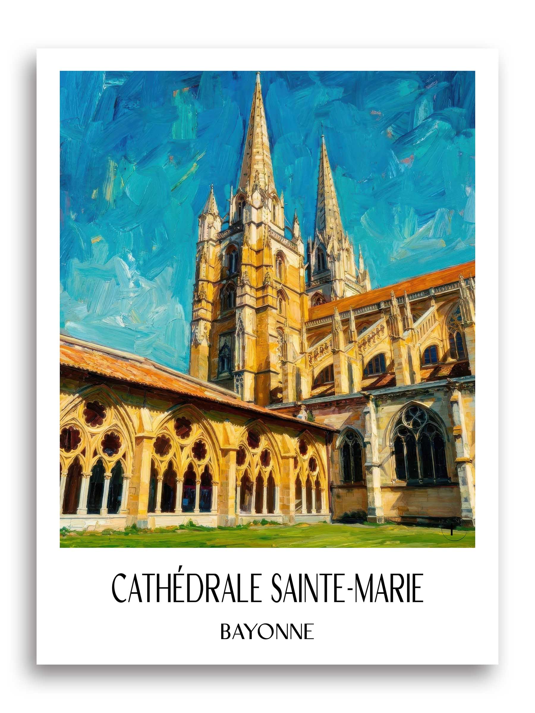cathédrale-sainte-marie-bayonne-frankreich-poster-oil-painting-oelgemaelde