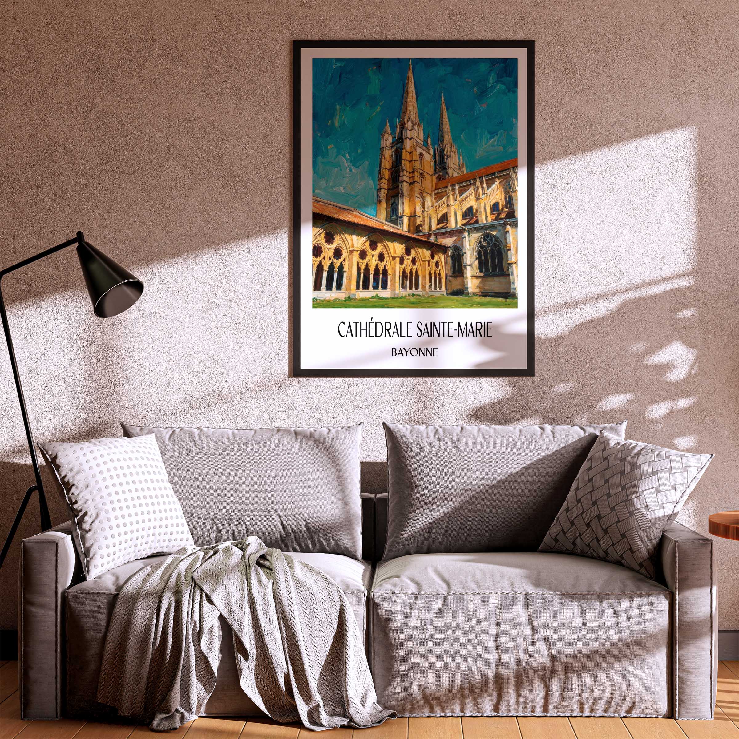 cathédrale-sainte-marie-bayonne-frankreich-poster-oil-painting-oelgemaelde