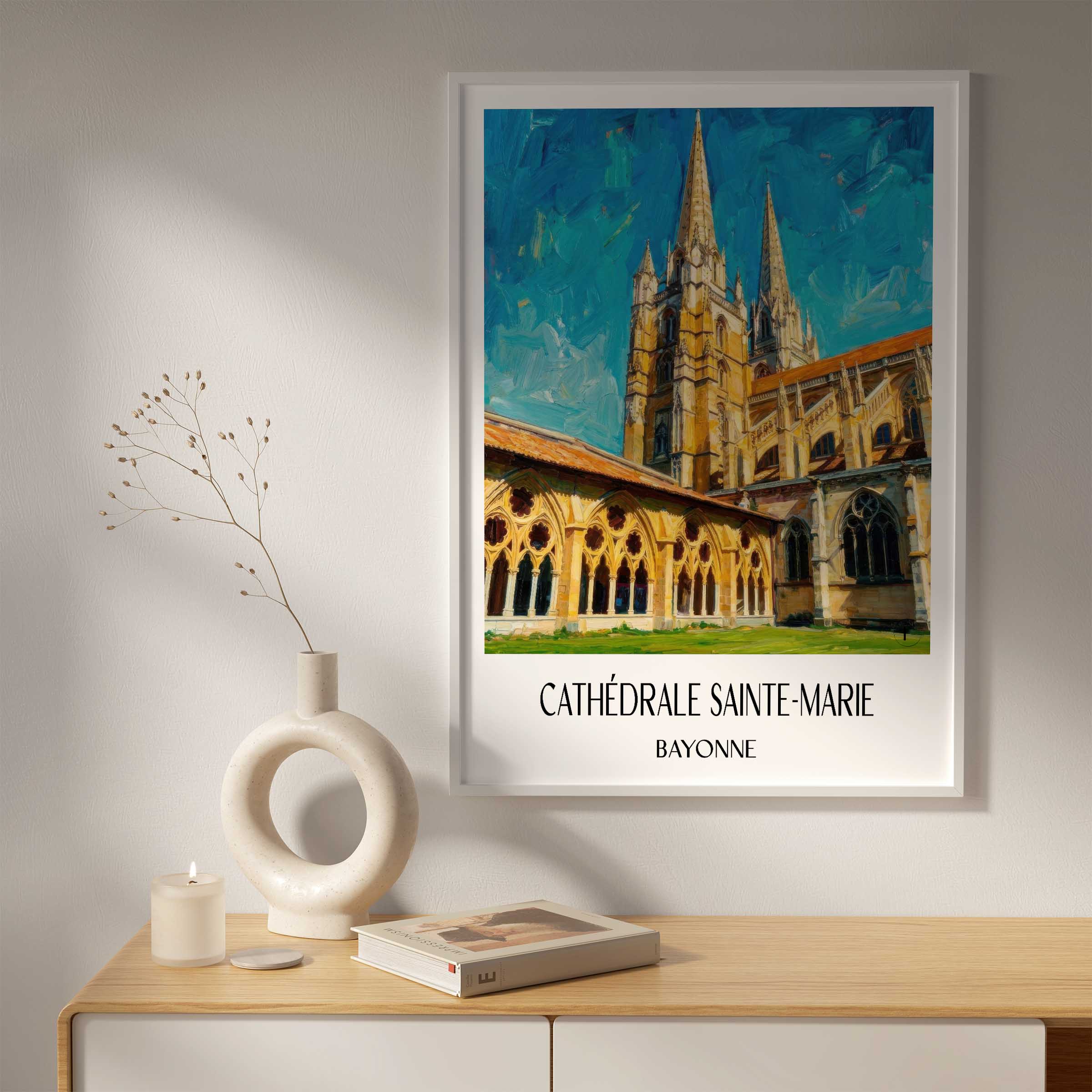 cathédrale-sainte-marie-bayonne-frankreich-poster-oil-painting-oelgemaelde