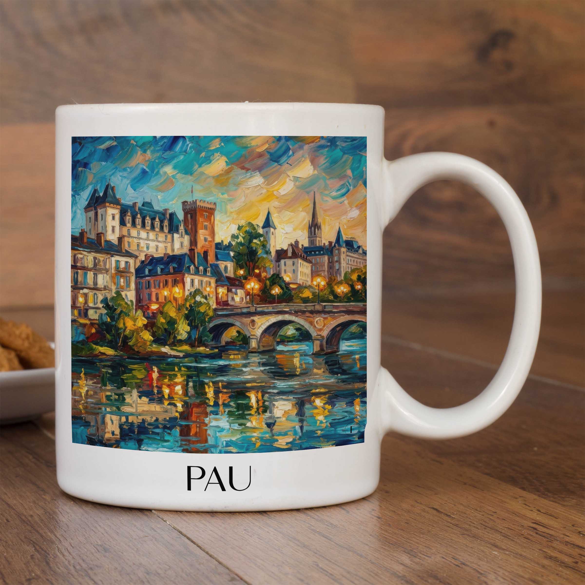 pau-béarn-frankreich-kaffeebecher-oil-painting-oelgemaelde