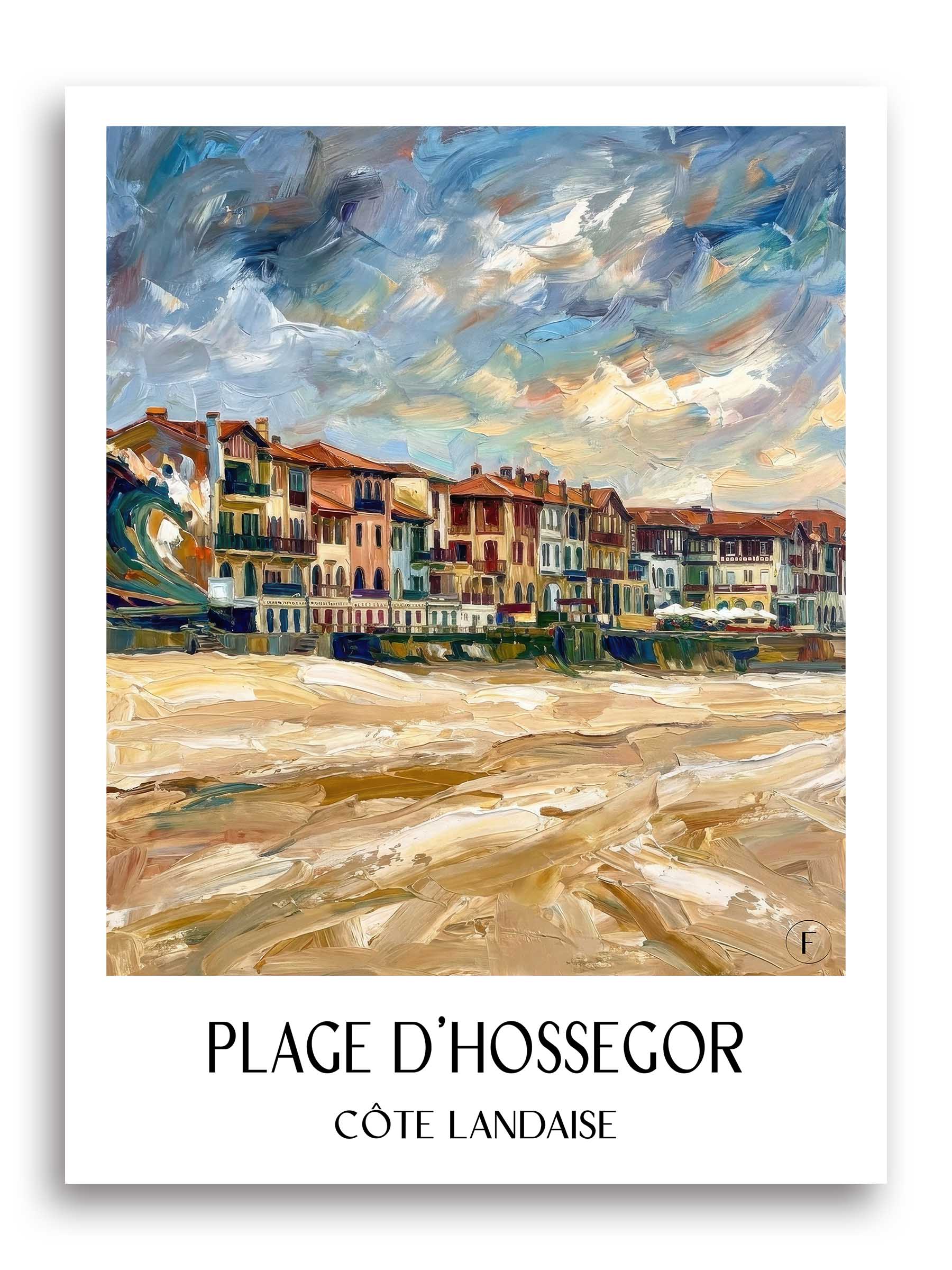 plage-d'hossegor-côte-landaise-frankreich-poster-oil-painting-oelgemaelde
