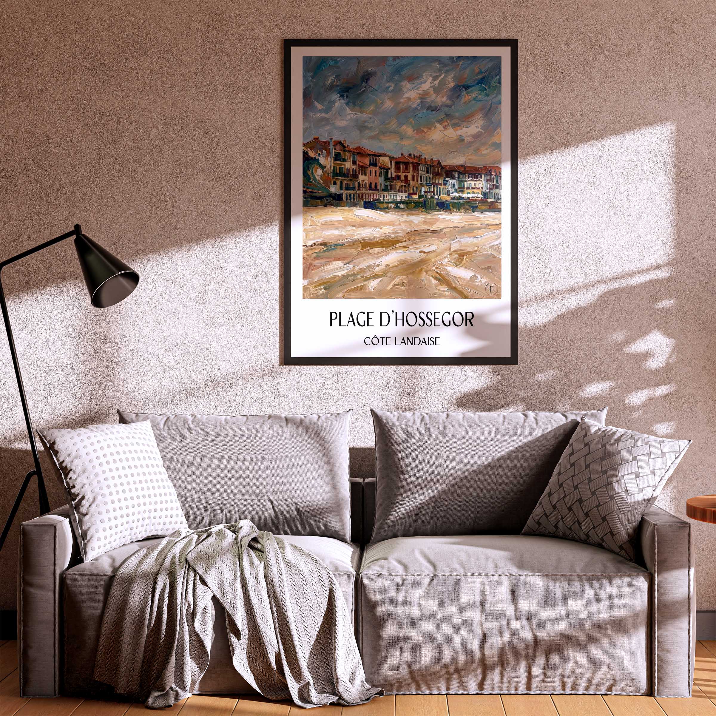 plage-d'hossegor-côte-landaise-frankreich-poster-oil-painting-oelgemaelde
