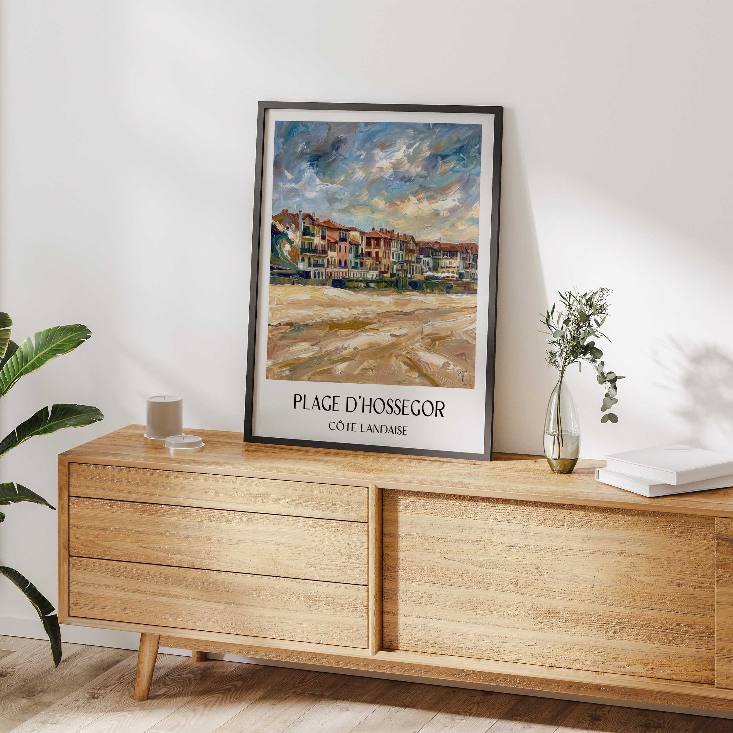 plage-d'hossegor-côte-landaise-frankreich-poster-oil-painting-oelgemaelde