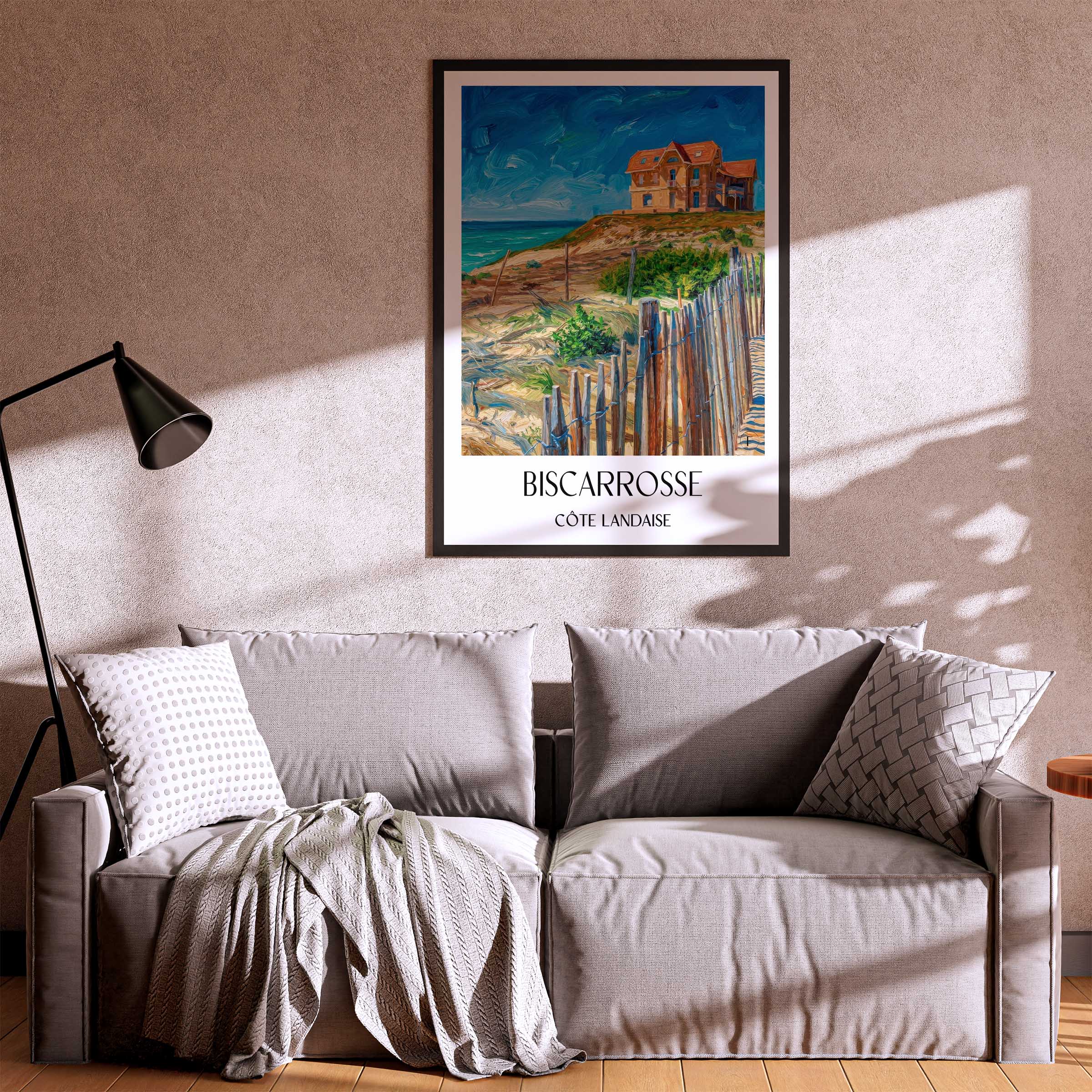 biscarrosse-côte-landaise-frankreich-poster-oil-painting-oelgemaelde