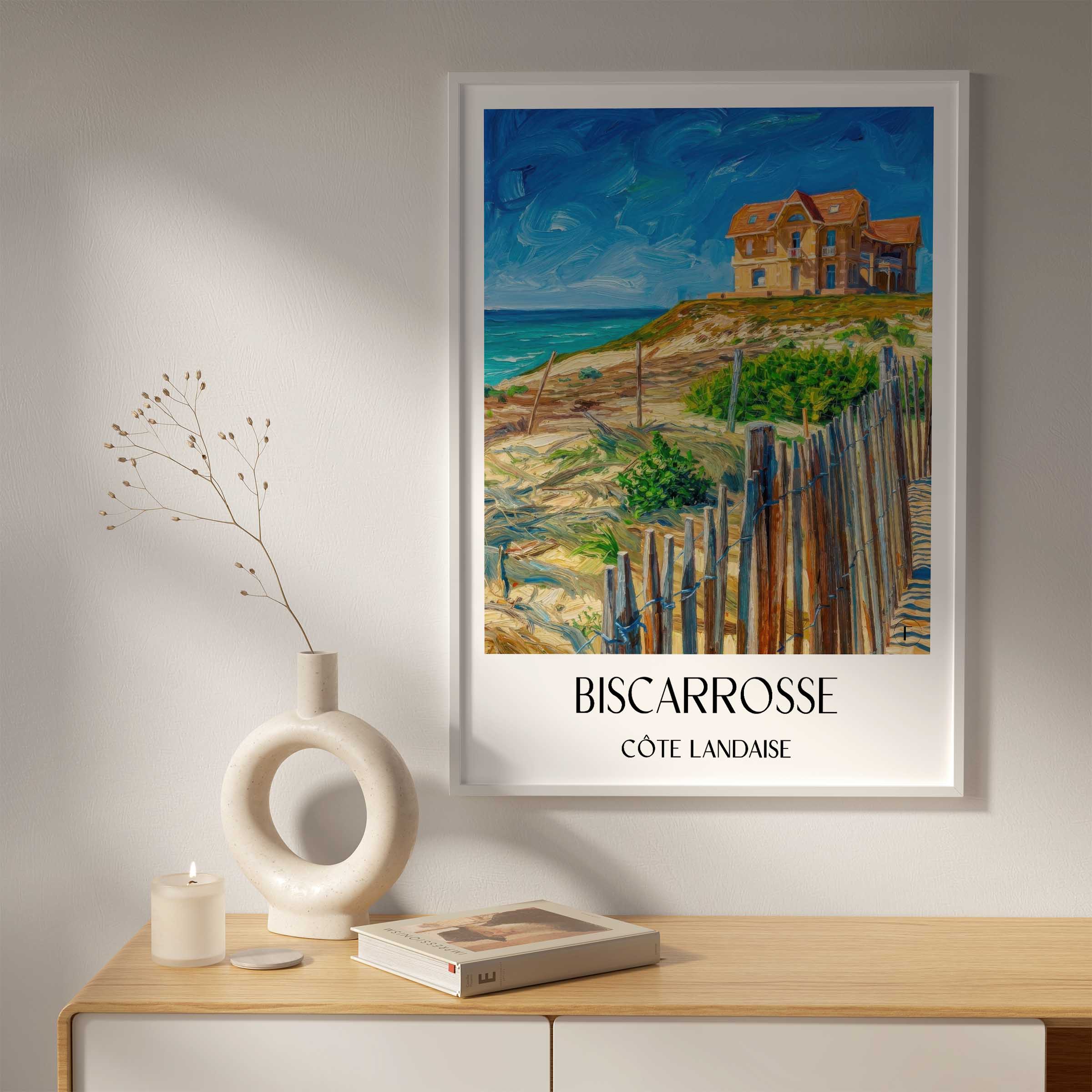 biscarrosse-côte-landaise-frankreich-poster-oil-painting-oelgemaelde
