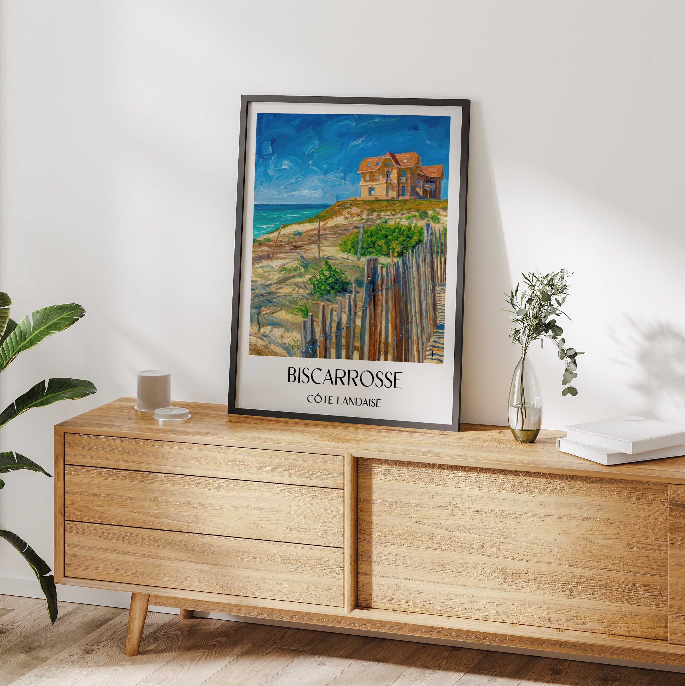 biscarrosse-côte-landaise-frankreich-poster-oil-painting-oelgemaelde