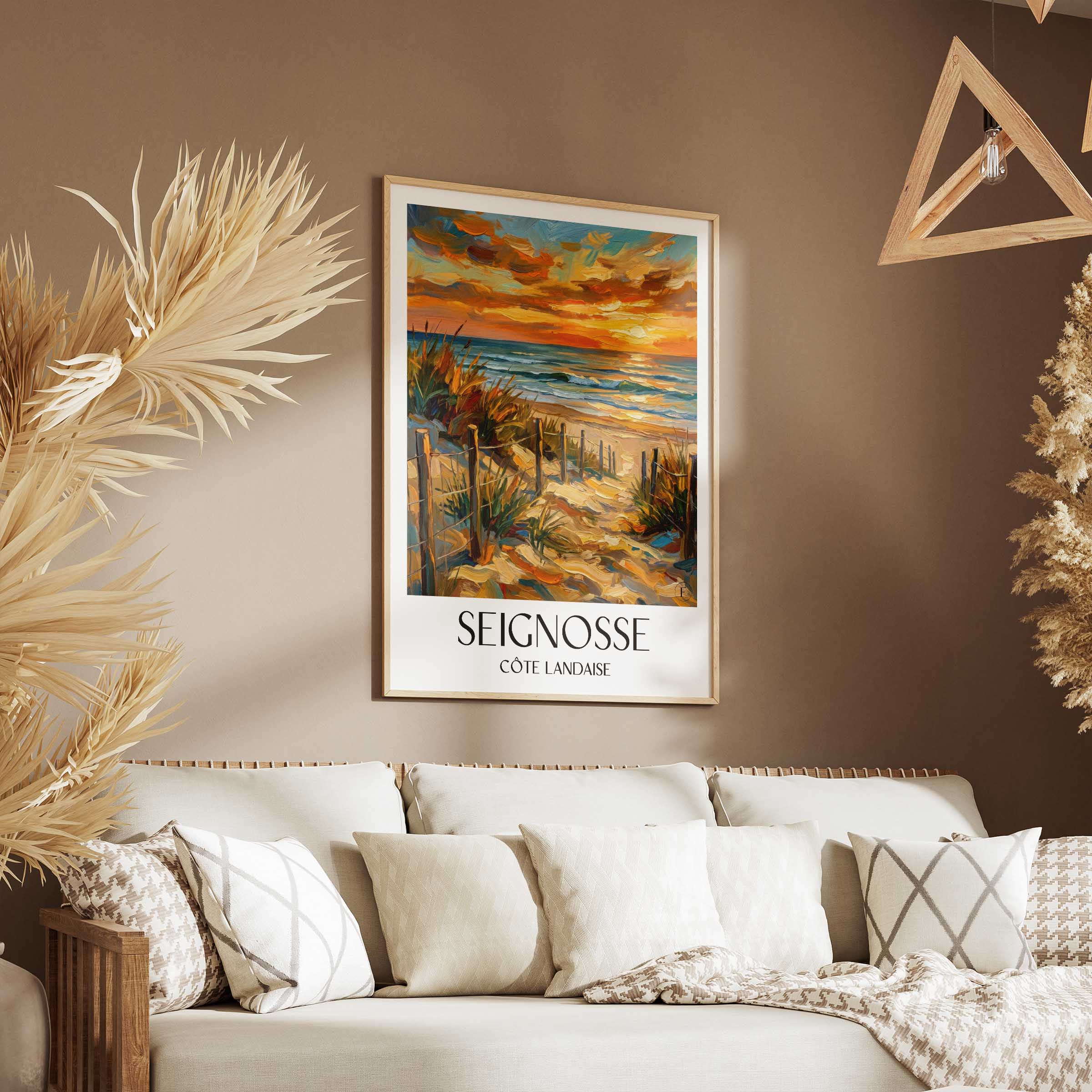 seignosse-côte-landaise-frankreich-poster-oil-painting-oelgemaelde