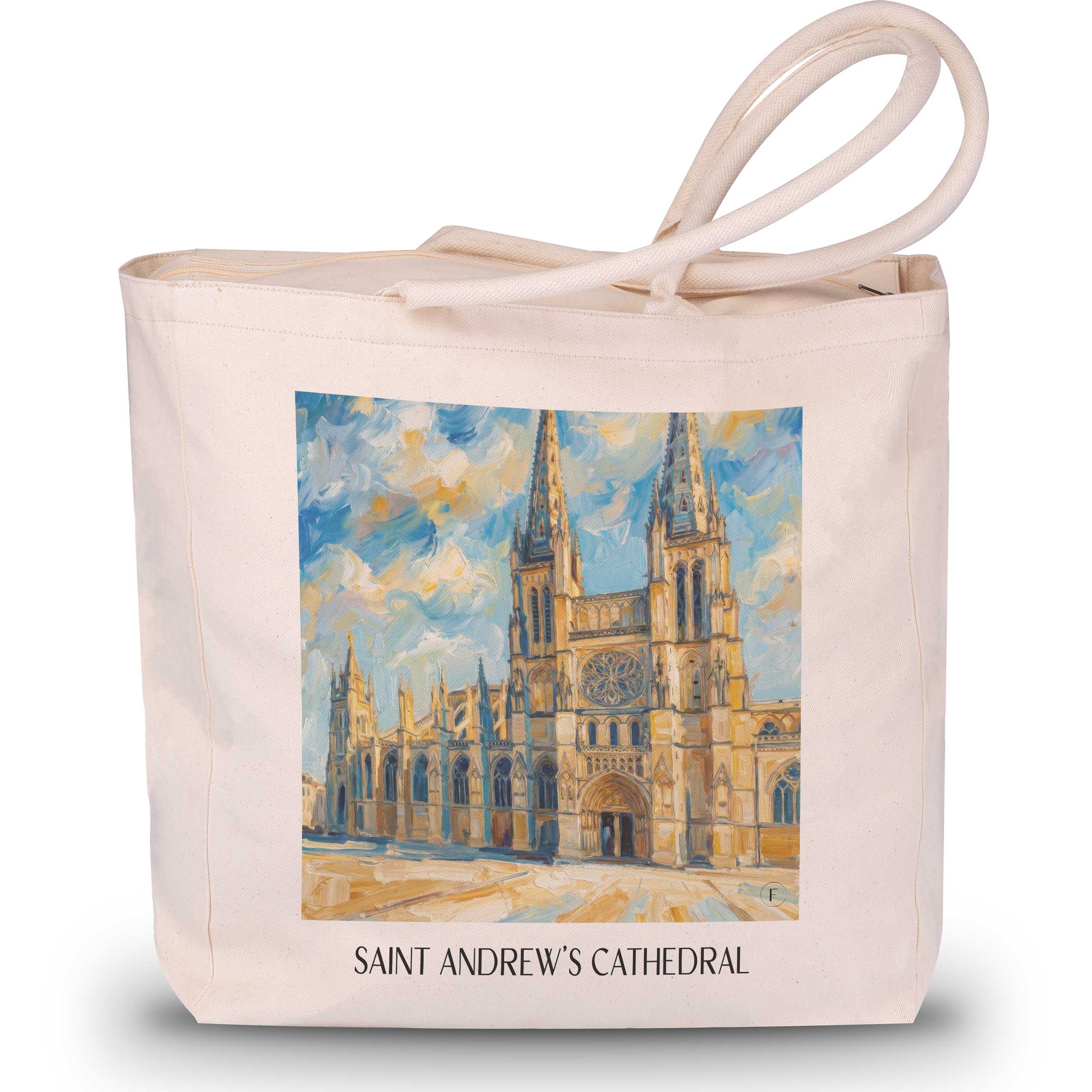 Cathédrale Saint-André Shopping Tasche - Bordeaux - Frankreich Tote Bag - Einkaufstasche im Ölgemälde Stil