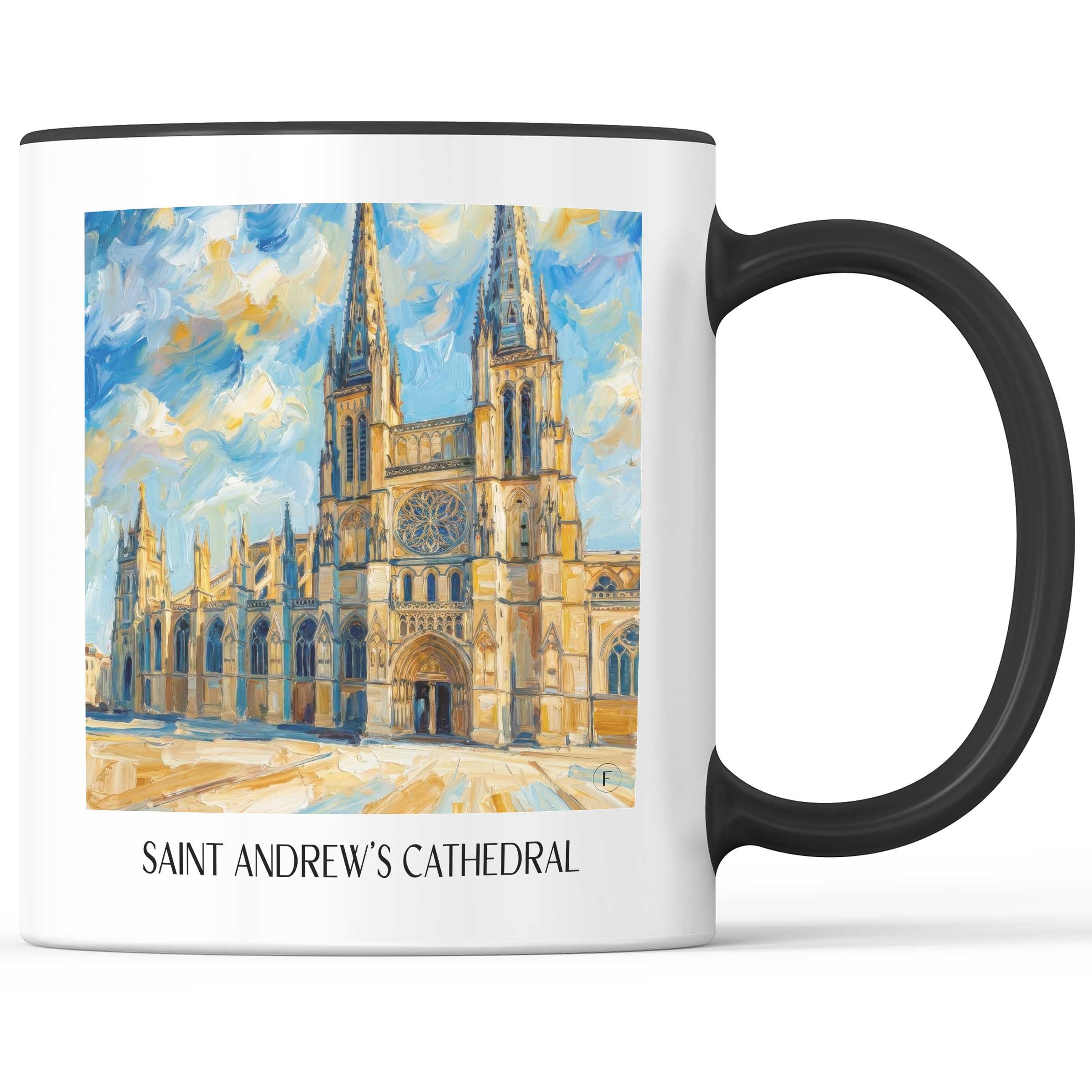Cathédrale Saint-André Kaffeebecher - Bordeaux - Frankreich Becher - Kaffeetasse im Ölgemälde Stil