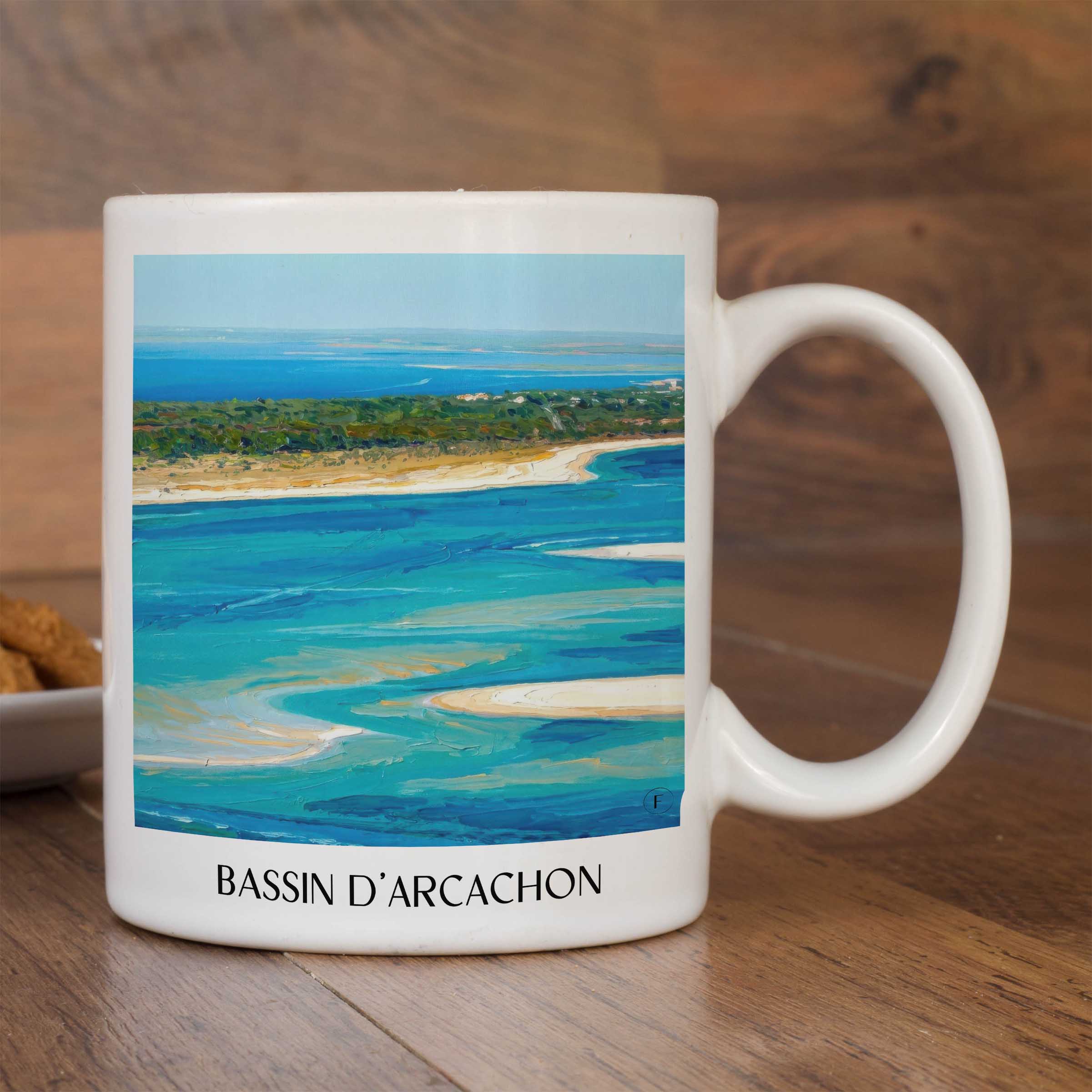 bassin-d'arcachon-gironde-frankreich-kaffeebecher-oil-painting-oelgemaelde