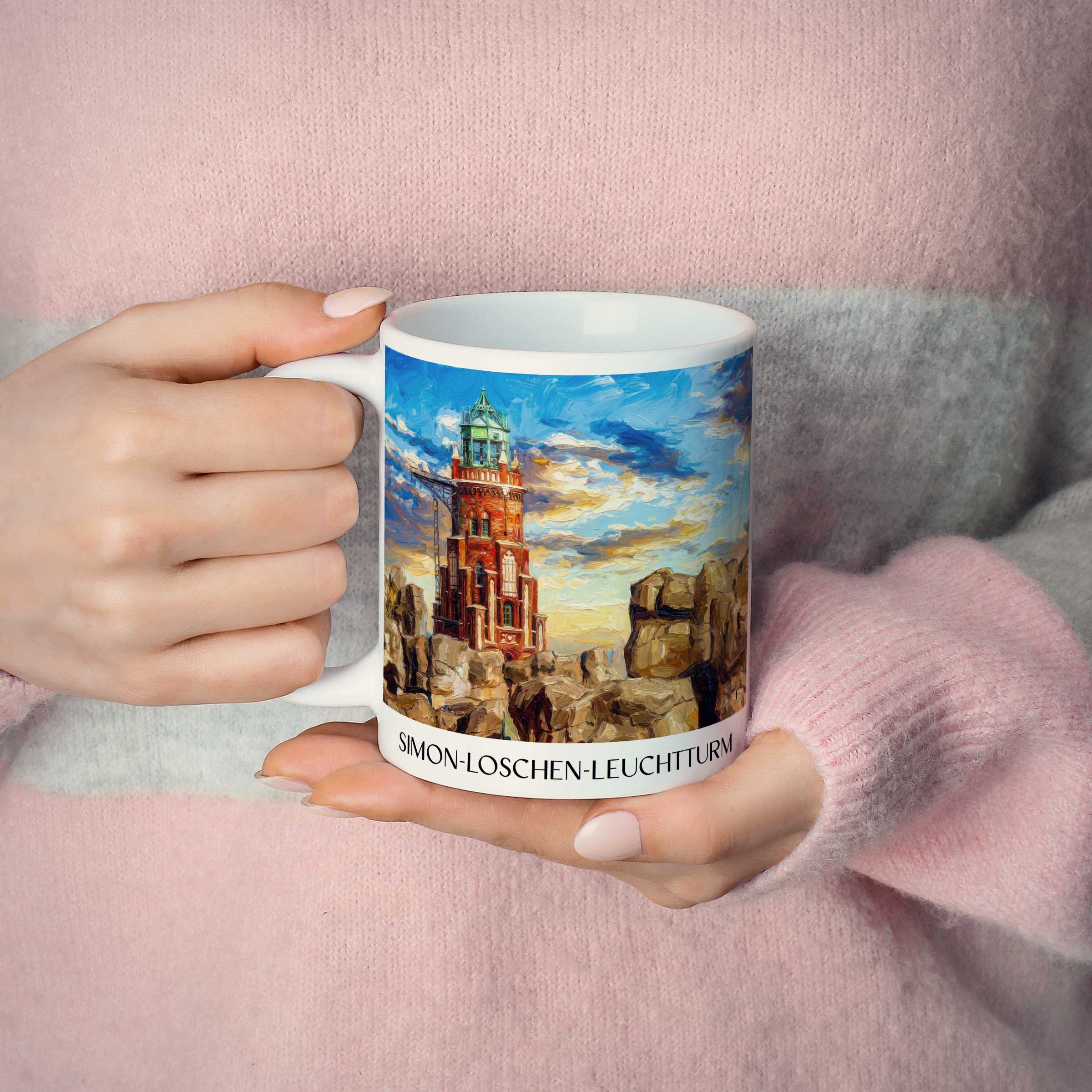 simon-loschen-leuchtturm-bremerhaven-deutschland-kaffeebecher-oil-painting-oelgemaelde