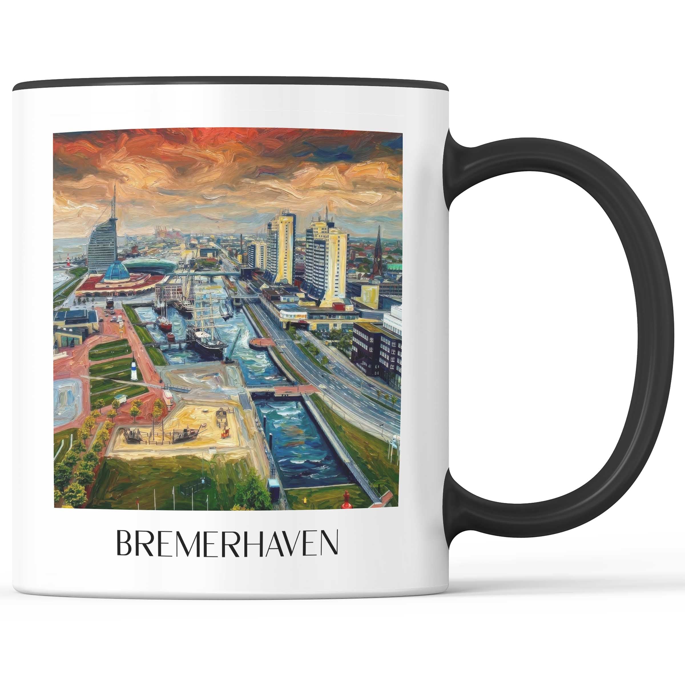 bremerhaven-deutschland-kaffeebecher-oil-painting-oelgemaelde